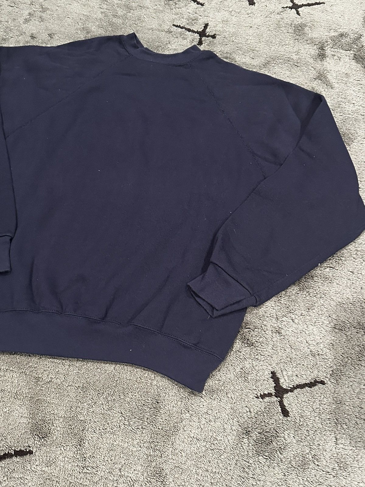 Tultex × Vintage Vintage Tulex Navy Blank Sweatshirt Size US L / EU 52-54 / 3 - 6 Thumbnail