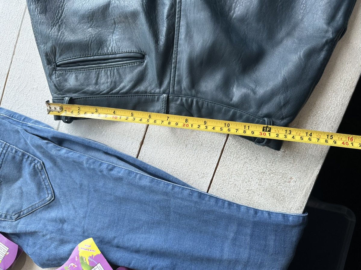 Leather 🚨Vintage leather pants motorcycles BROWN LUXURY Y2K Size 30" / US 8 / IT 44 - 17 Thumbnail