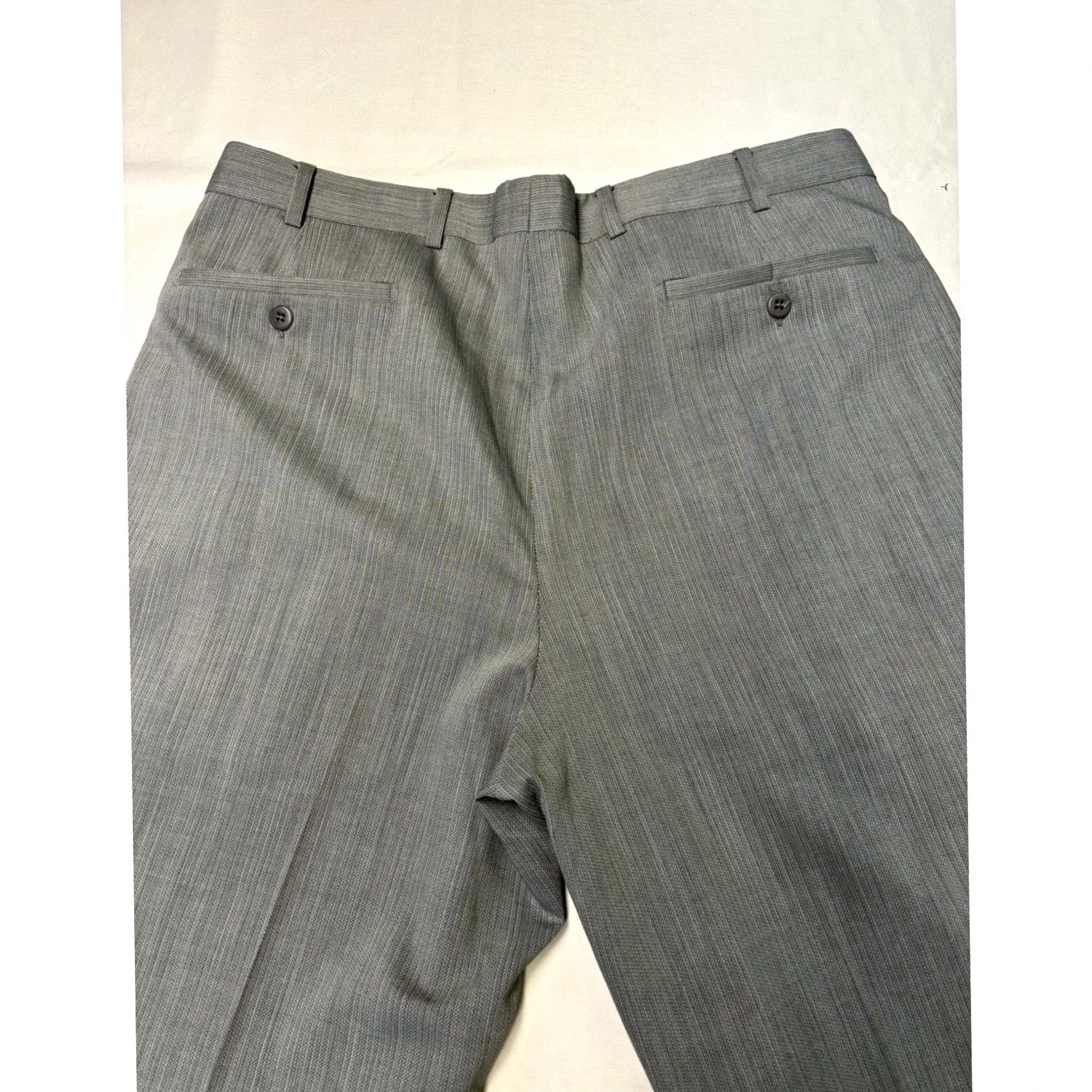 Zanella Zanella Joe Gray Pleated Dress Pants Mens 35X28 Wool Made Italy Cuffed Trousers Size US 35 - 7 Thumbnail