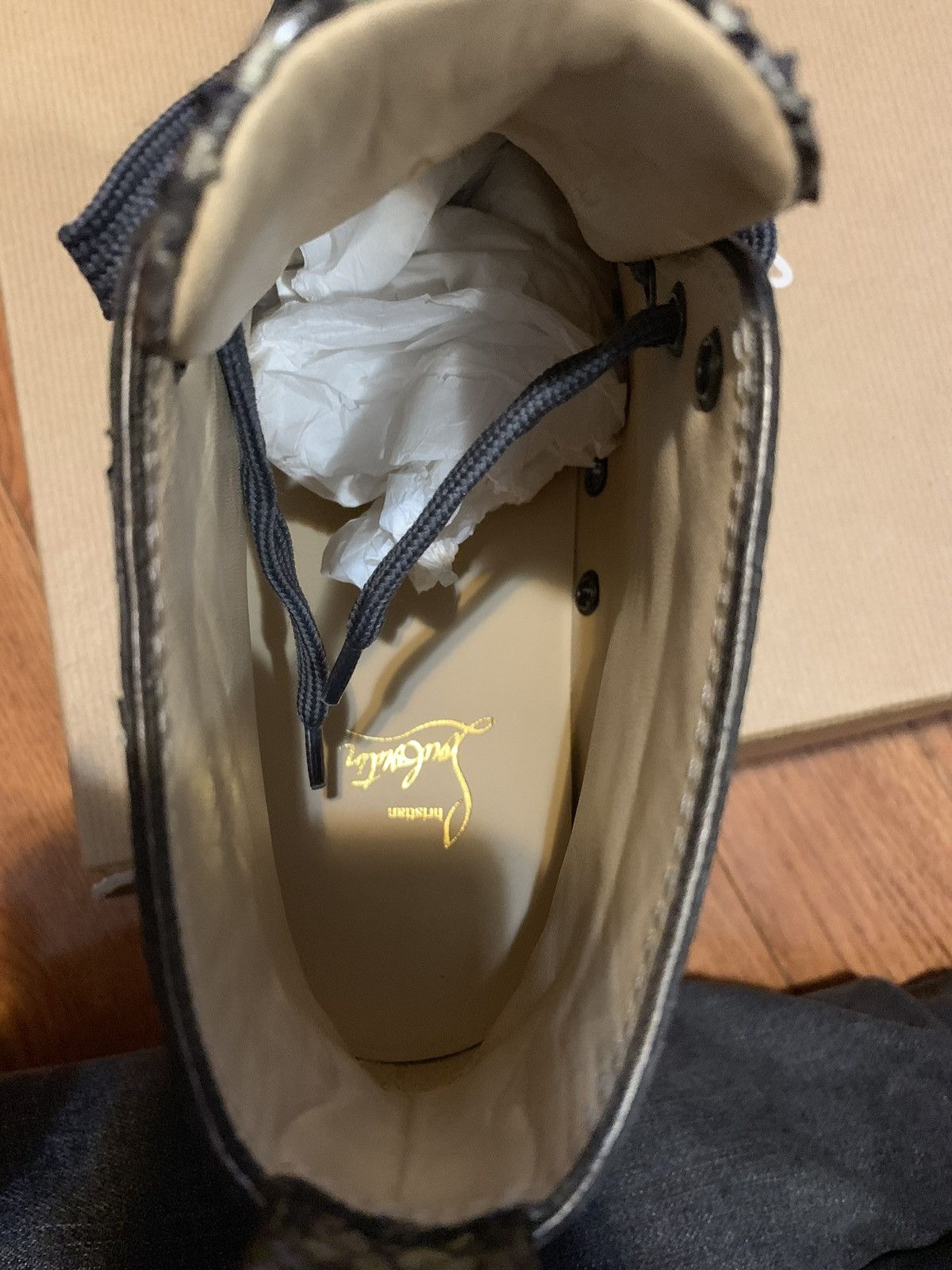 Christian Louboutin Christian Louboutin Flat Python High Top Sneakers 42 Size US 9 / EU 42 - 6 Thumbnail