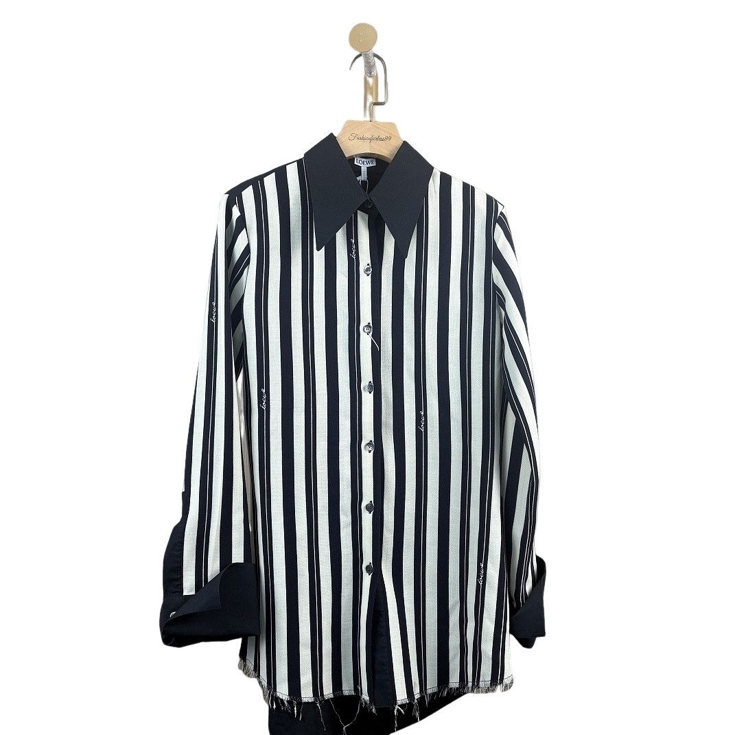 Loewe LOEWE Striped Button Up Shirt Size 38 Size XS / US 0-2 / IT 36-38 - 1 Thumbnail