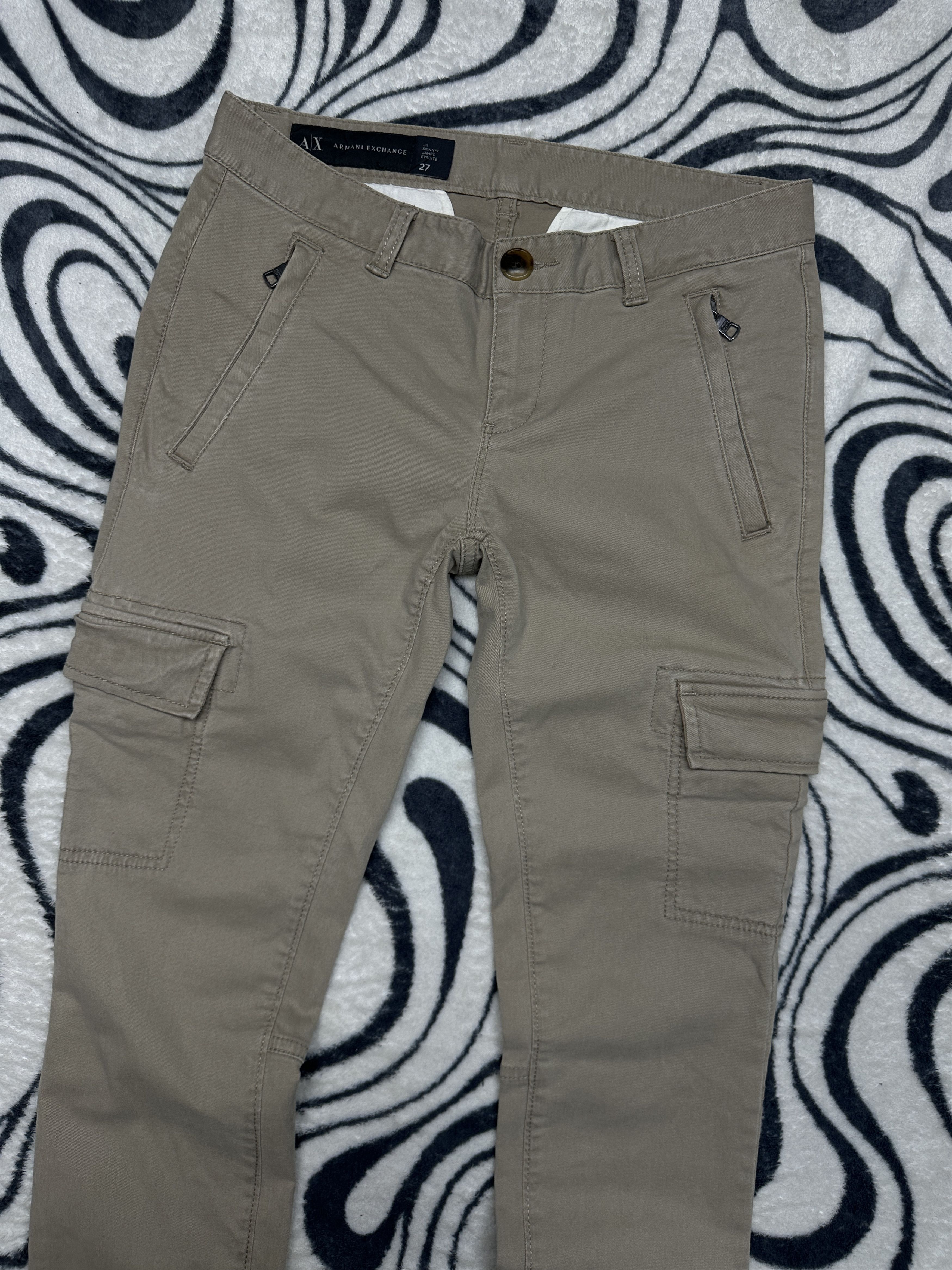 Armani Exchange Armani Exchange Womens Cargo Pants Ladies Size 27" / US 4 / IT 40 - 2 Thumbnail
