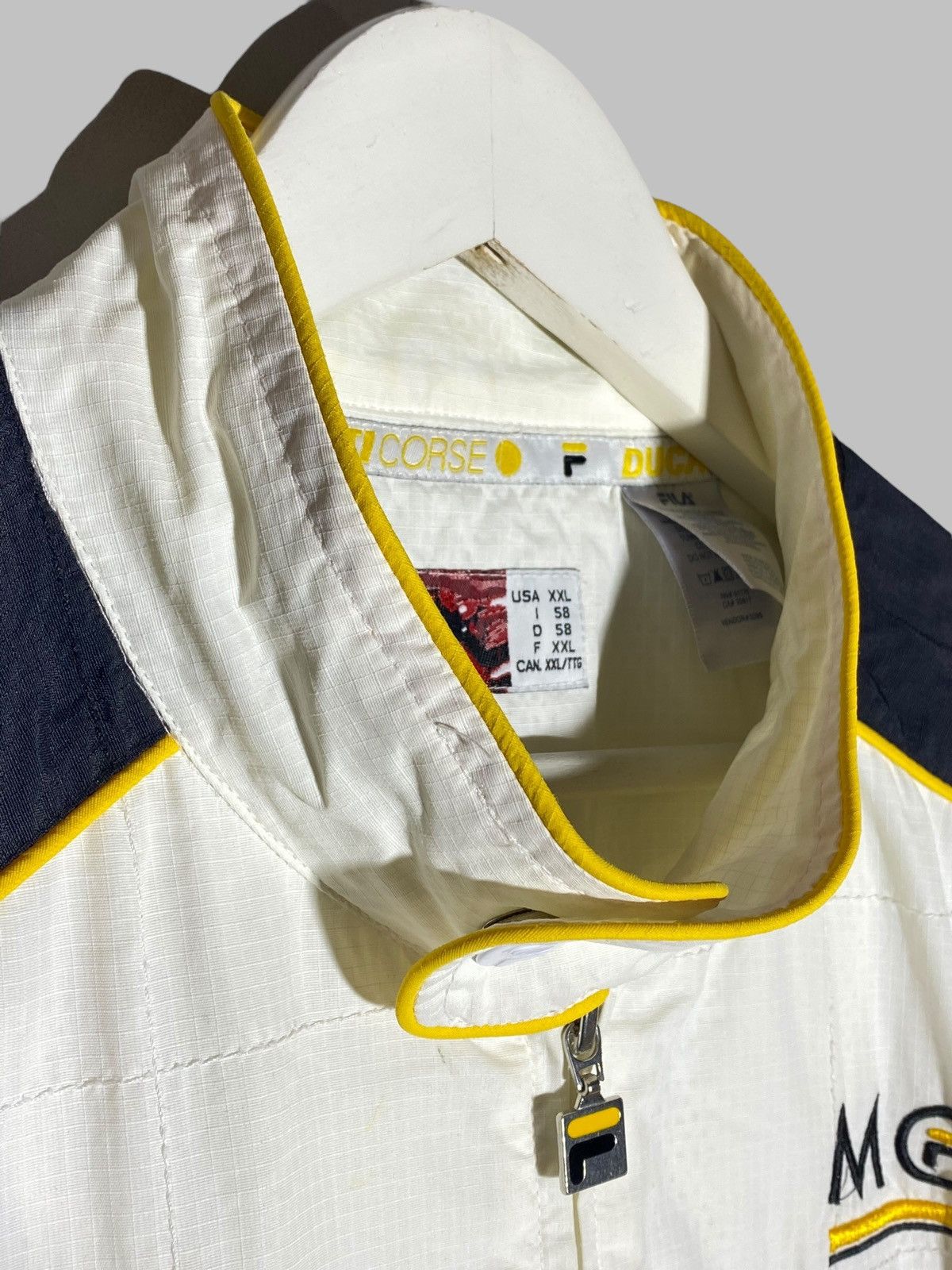 Fila Vintage Y2K Fila Ducati Force Rare Racing Moto Japan Jacket Size US XXL / EU 58 / 5 - 10 Thumbnail