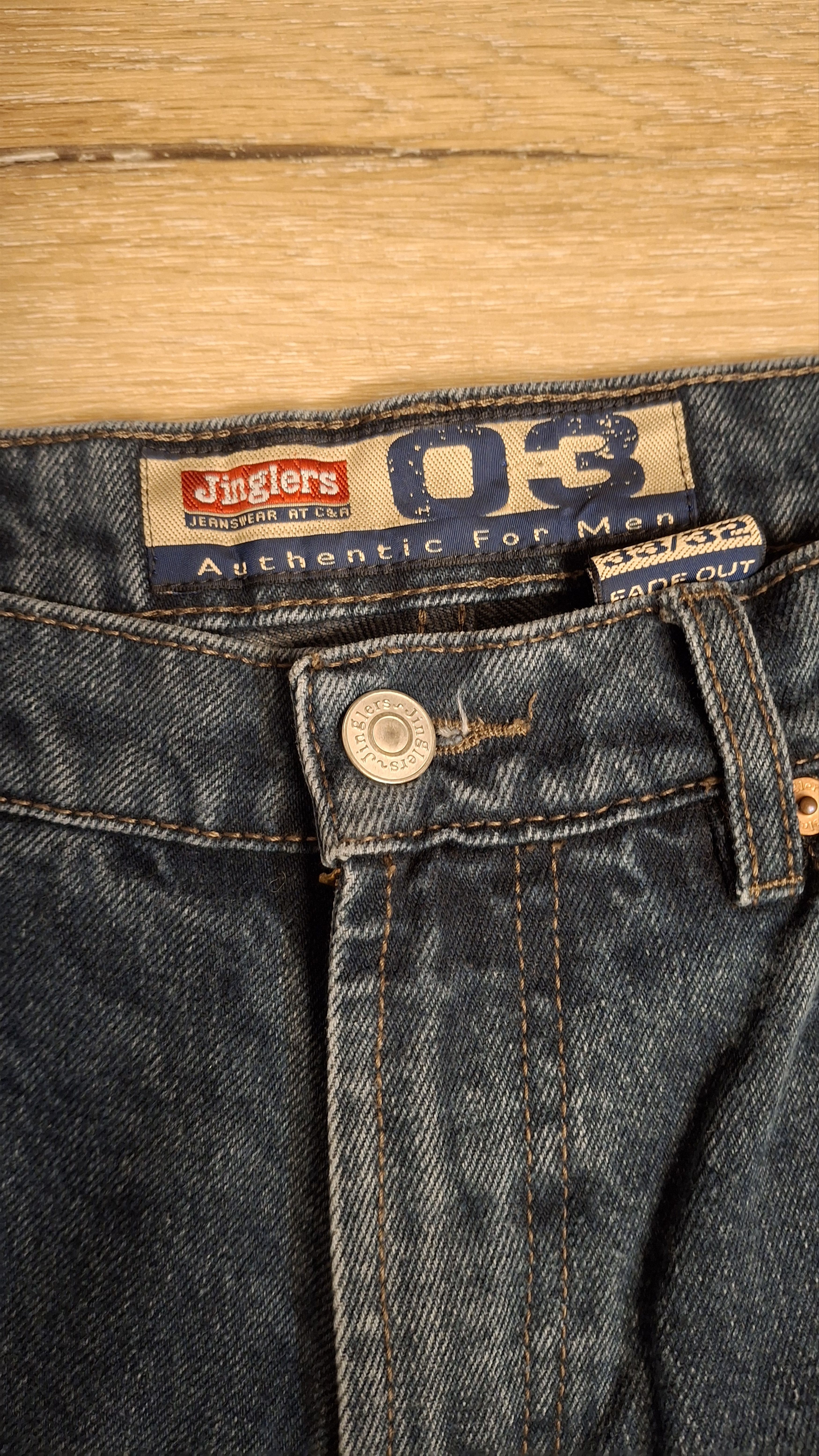 Vintage Vintage 2000s Straight Leg Denim 33x32 Size US 33 - 2 Thumbnail