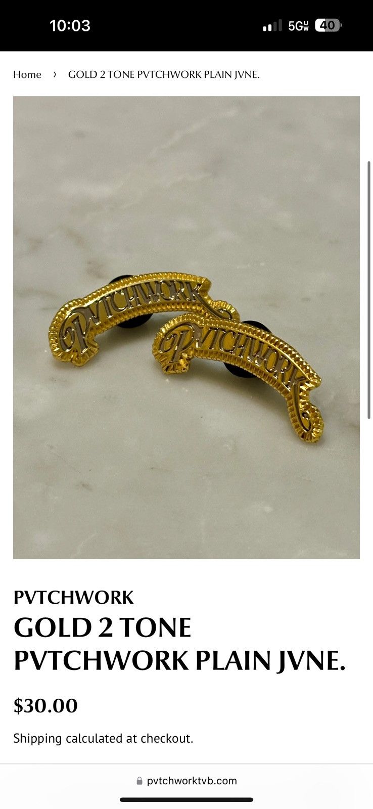 Hat Club Gold Two Tone Pvtchwork Size ONE SIZE - 1 Preview