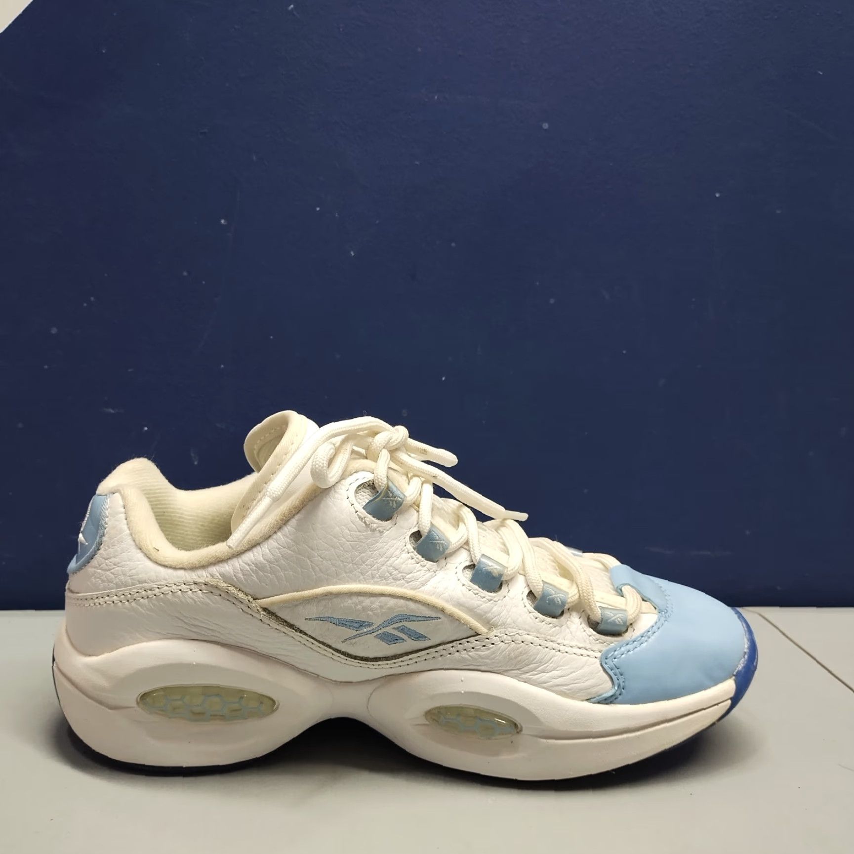 Reebok Reebok Question Low Iverson Patent Leather Sneakers Womens 5.5 Fluid Blue FY2345 S5.5 Womens Sneakers Blue 90s? Size US 6 / IT 36 - 5 Thumbnail