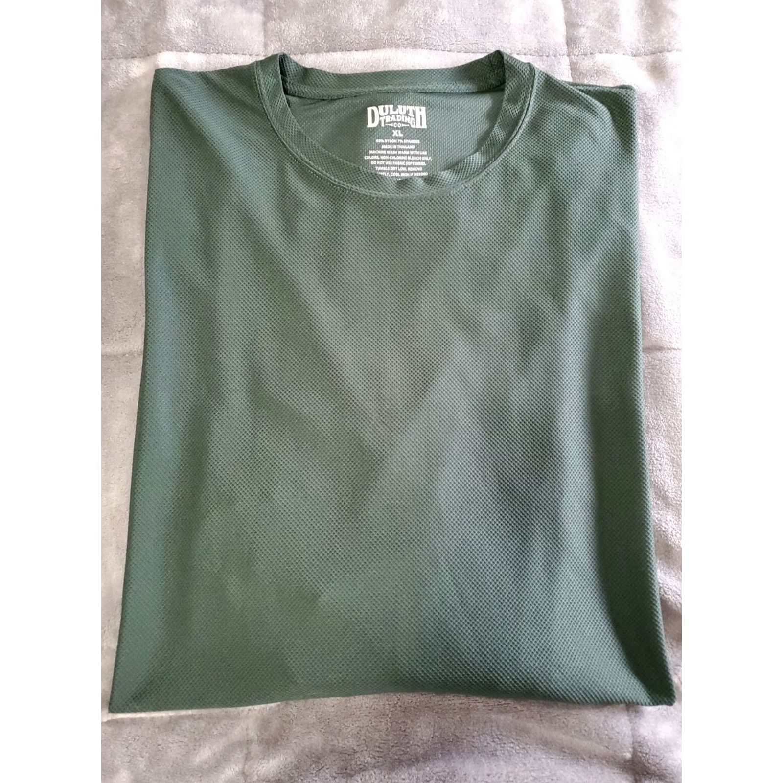 CO Duluth Trading Co Mens Pullover Longtail Green Knit Long Sleeve Shirt XL Green Knit Longtail Tee Mens Shirts Size US XL / EU 56 / 4 - 2 Thumbnail