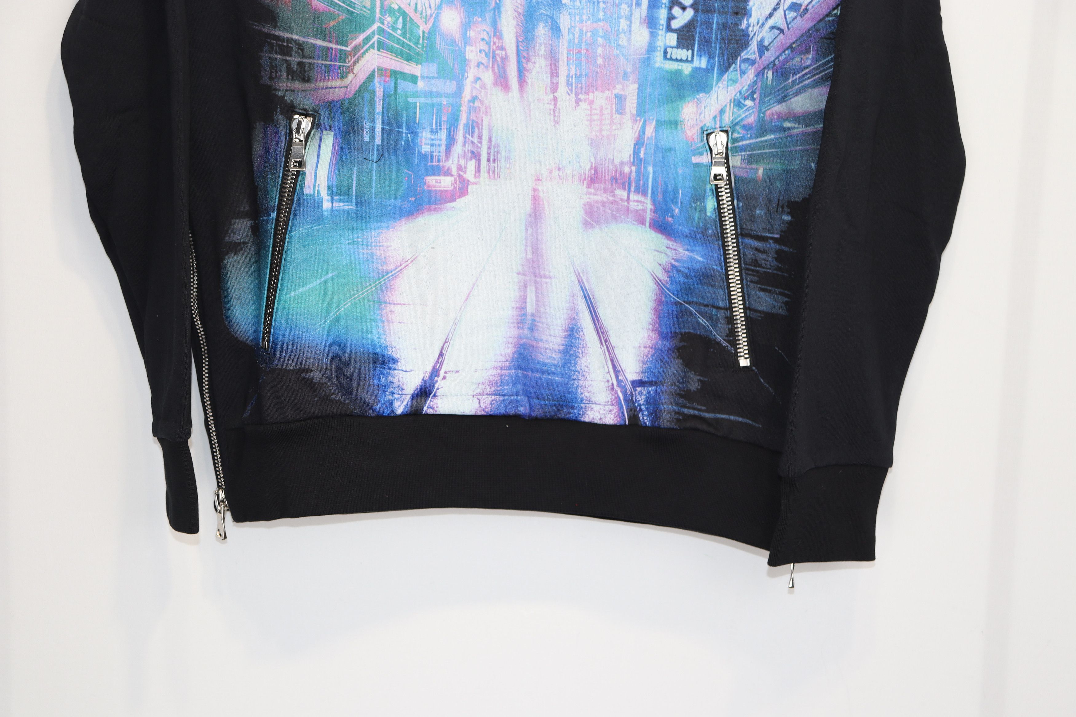 Balmain o1rshd1 Zip Pockets Hoodie in Black Size US M / EU 48-50 / 2 - 4 Thumbnail