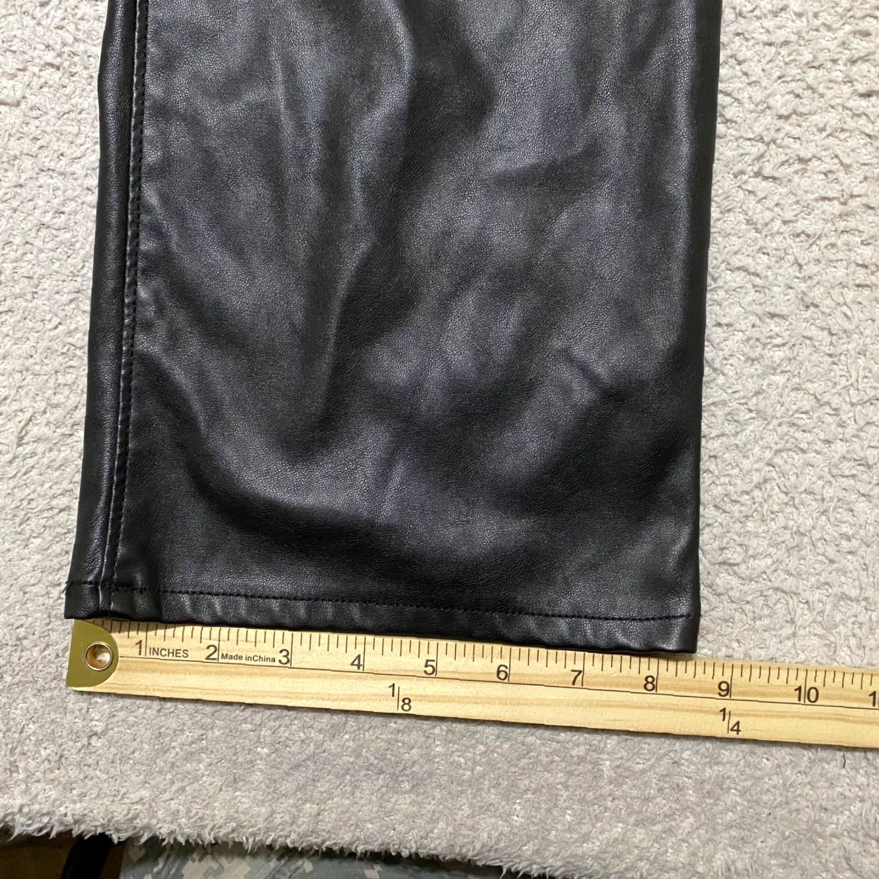 Old Navy Old Navy Womens Pants Black sz 14 High Rise Bootcut Faux Leather Goth Motorcycle Size 36" / US 14 / IT 50 - 2 Thumbnail