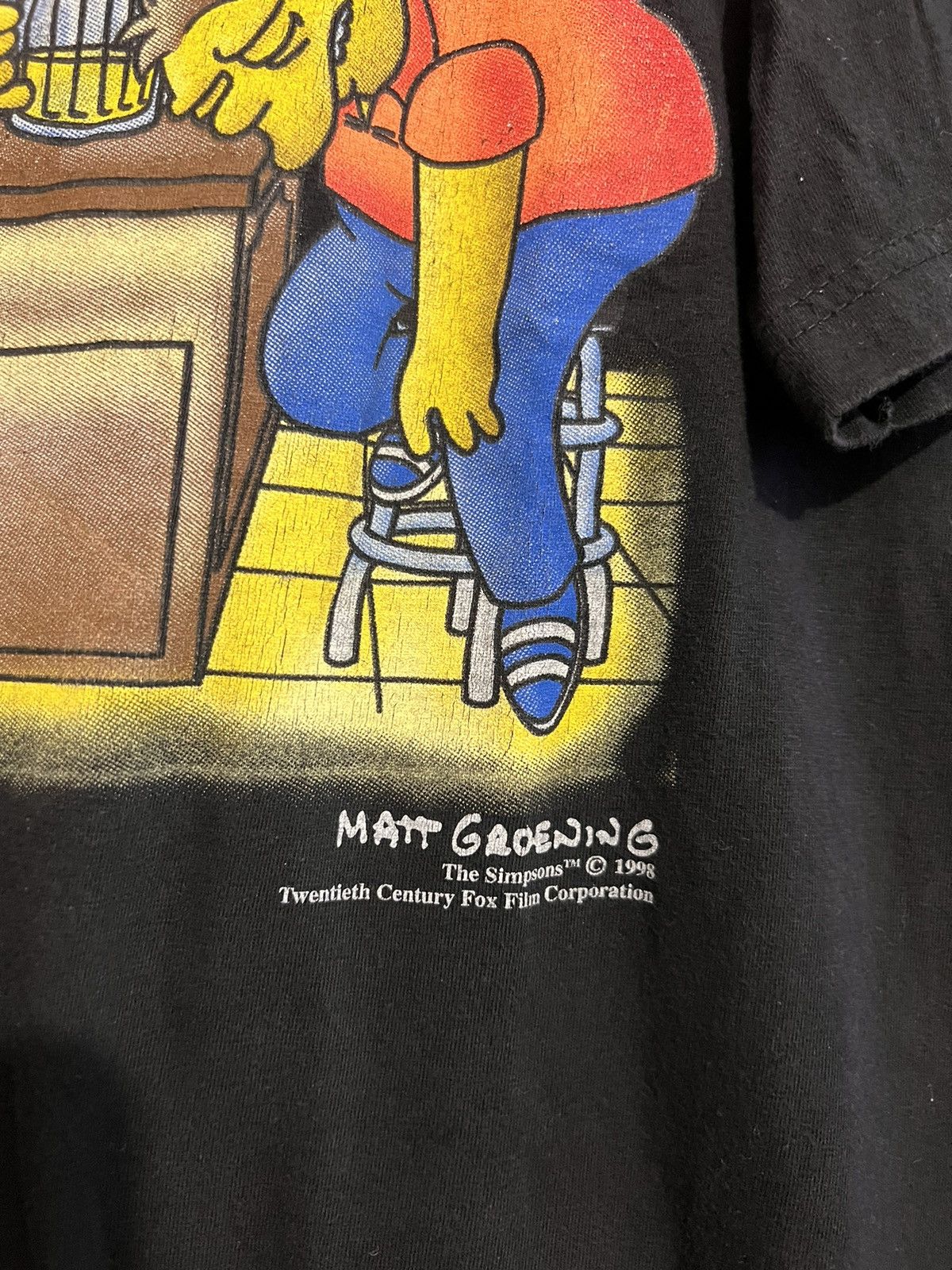 Cartoon Network Vintage 90s The Simpsons Homer Beer Rare Cartoon Tee Hype Size US XL / EU 56 / 4 - 3 Thumbnail