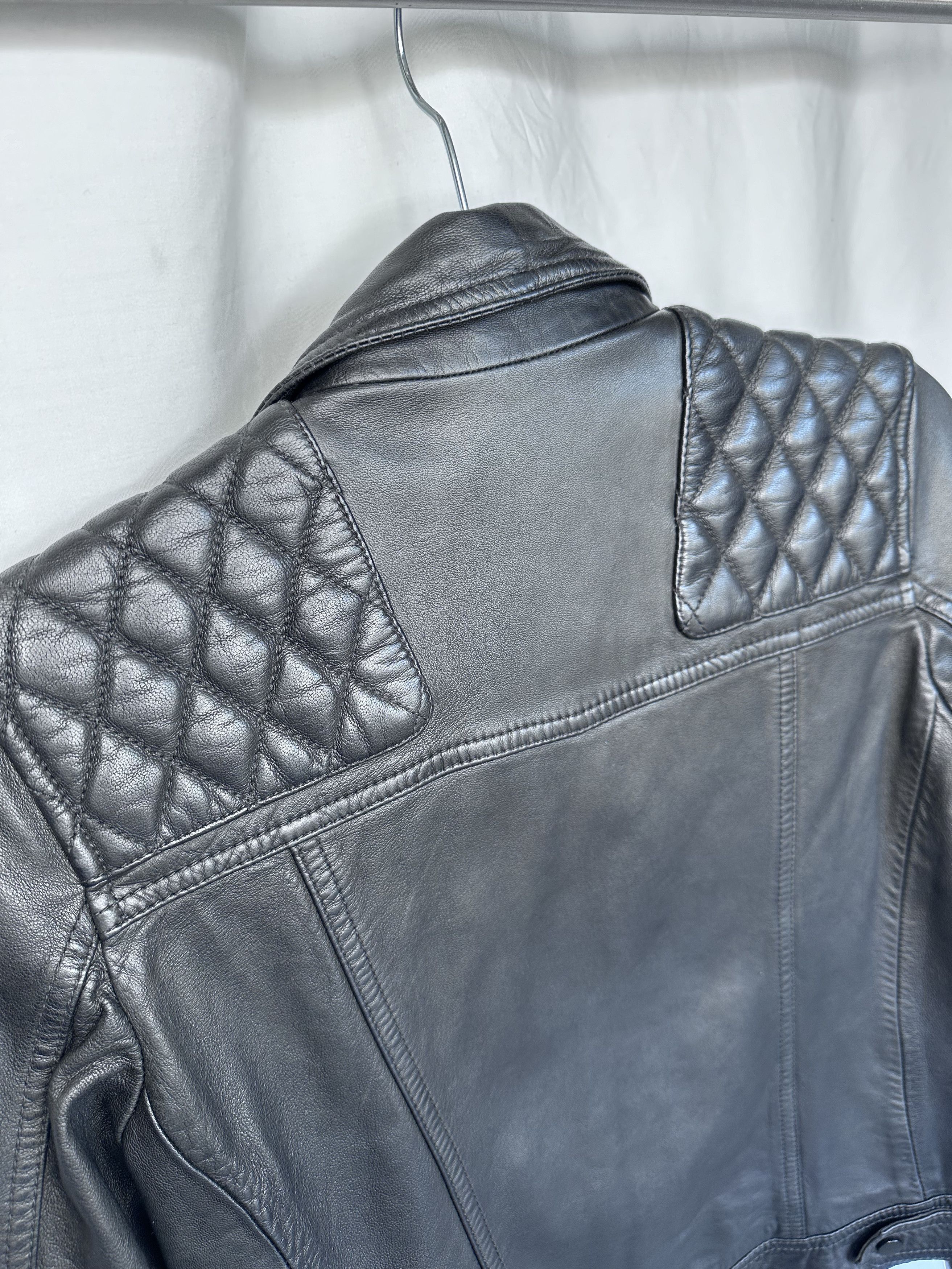 Allsaints ALLSAINTS | Cargo Leather Bike Jacket Size XS / US 0-2 / IT 36-38 - 3 Thumbnail