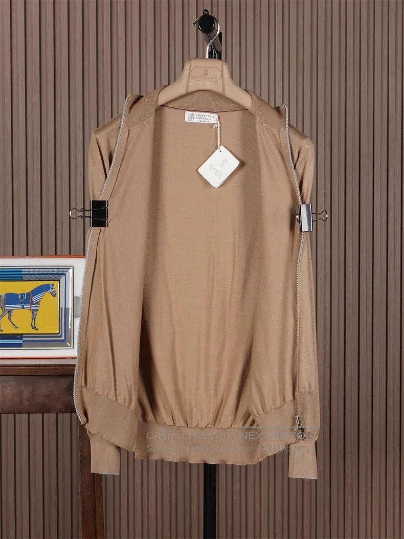 Brunello Cucinelli Brunello Cucinelli Cashmere Silk Jacket. Size US L / EU 52-54 / 3 - 2 Thumbnail