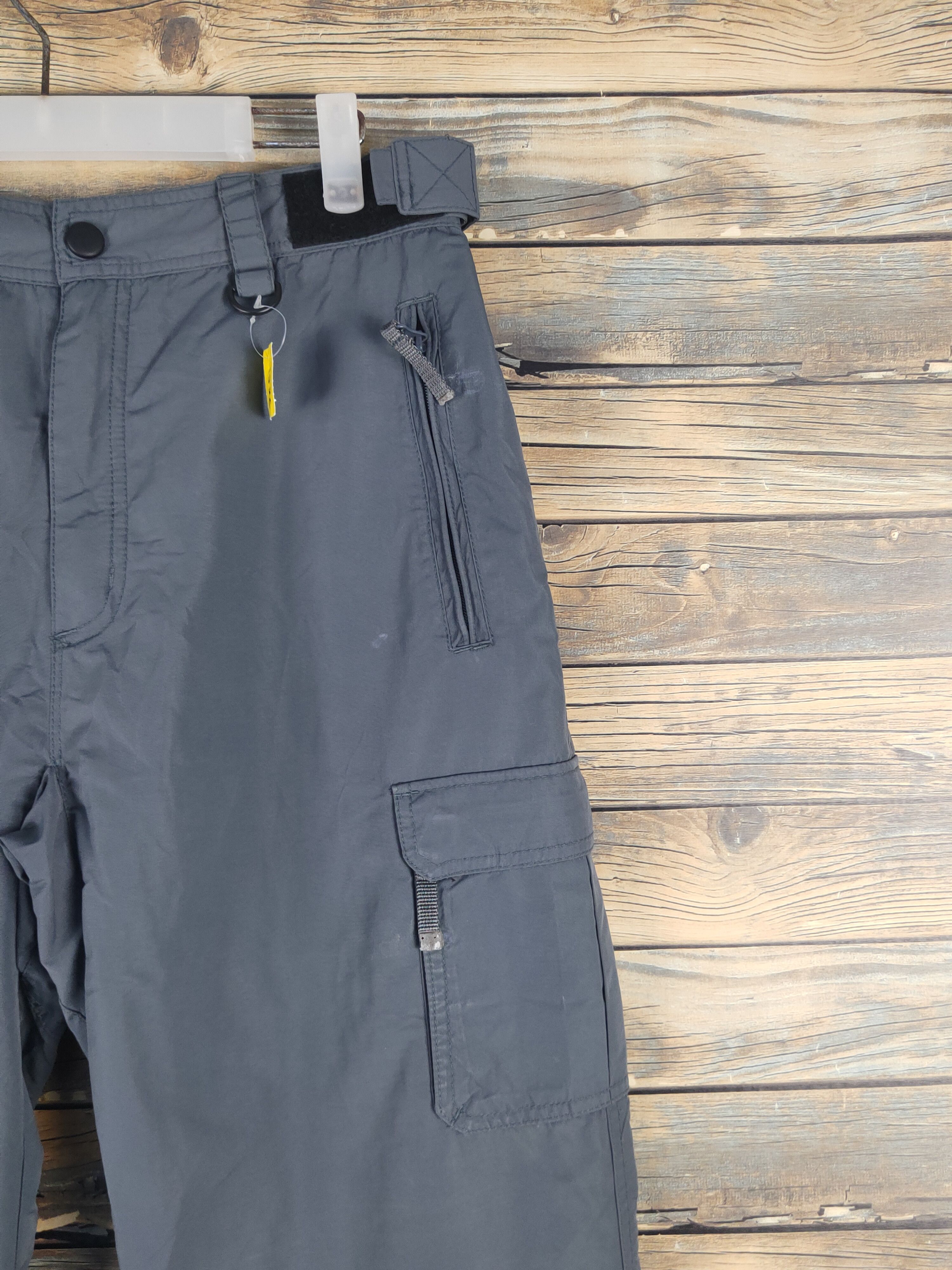 Japanese Brand DL Naked Dark Gray Multipocket Tactical Cargo Pants #1526 Size US 32 / EU 48 - 5 Thumbnail