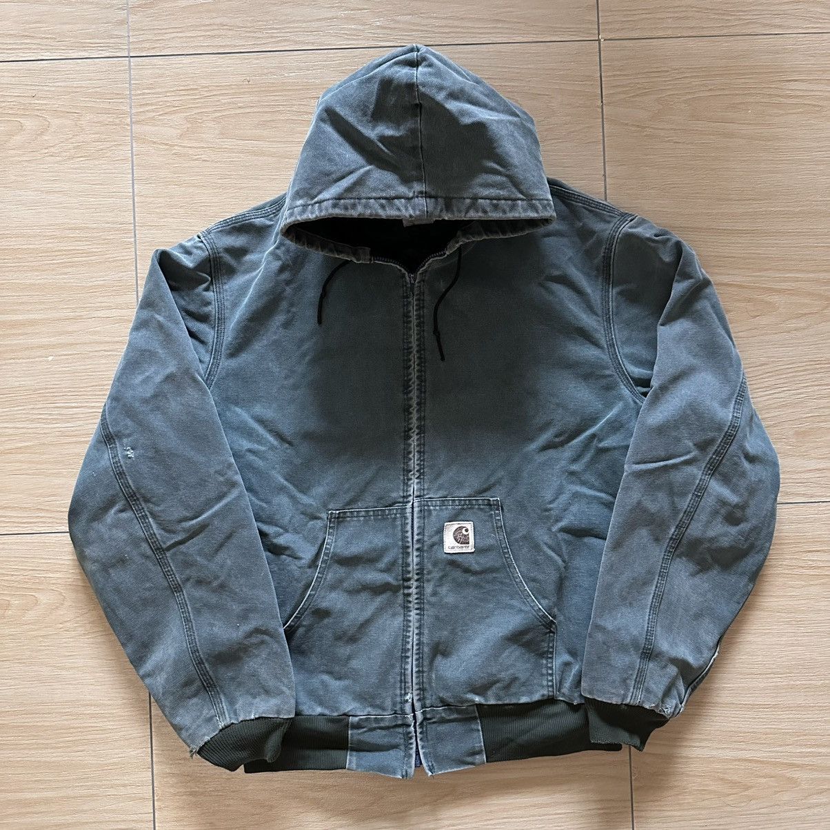 Carhartt × Vintage Late 90’s Carhartt Detroit Hoodie Size US XL / EU 56 / 4 - 1 Thumbnail