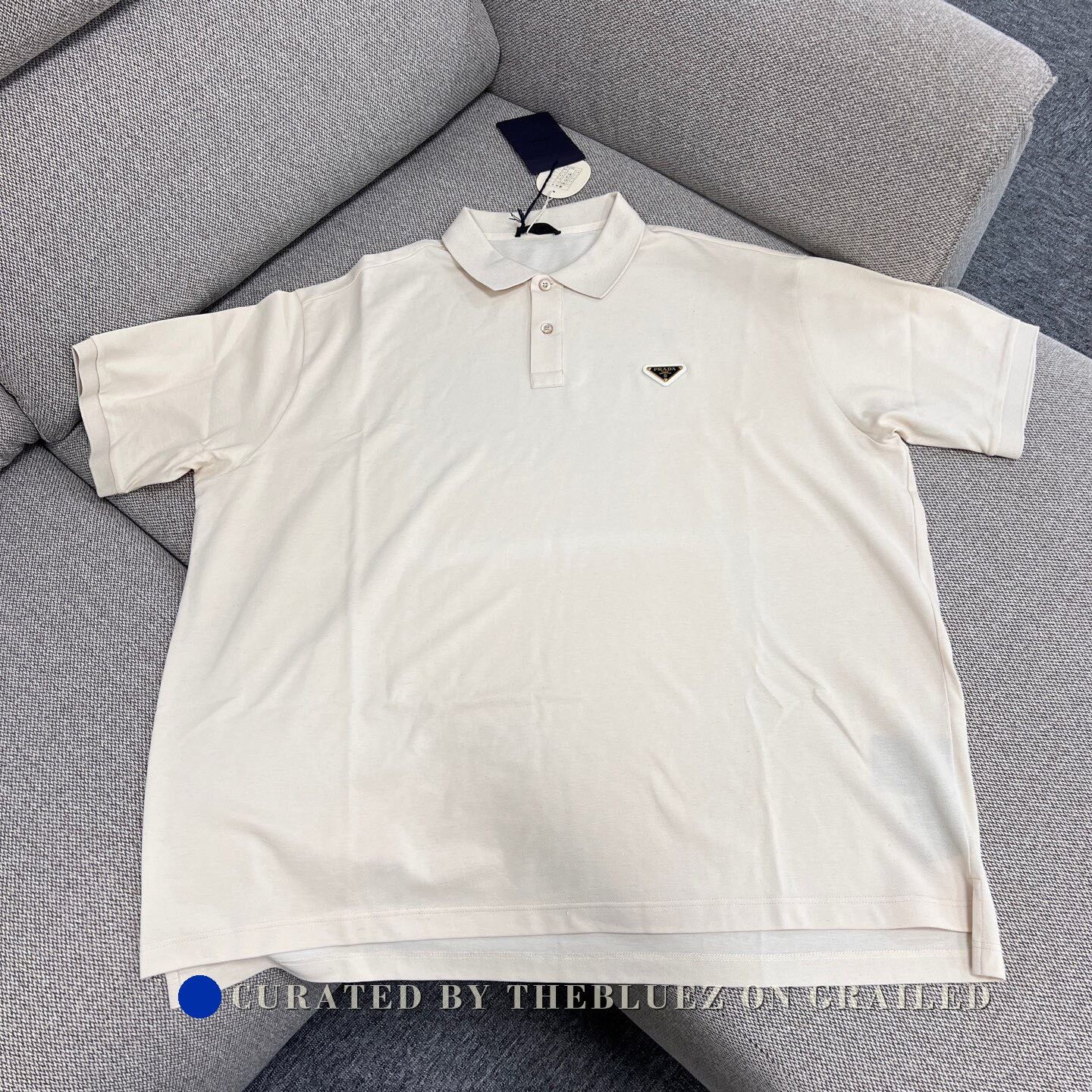 Prada Prada Triangle Logo Short Sleeve Polo Size US XXL / EU 58 / 5 - 1 Thumbnail