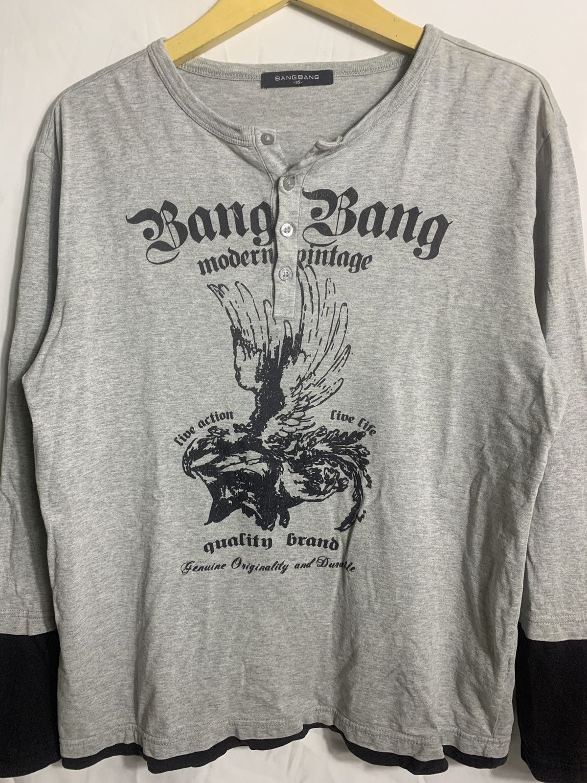 Japanese Brand Bangbang Poem longsleve Size US M / EU 48-50 / 2 - 5 Thumbnail