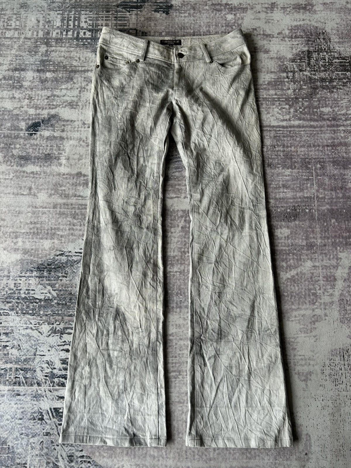 Tornado Mart Tornado Mart Punk Flared Wrinkled Pants Size US 30 / EU 46 - 20 Thumbnail
