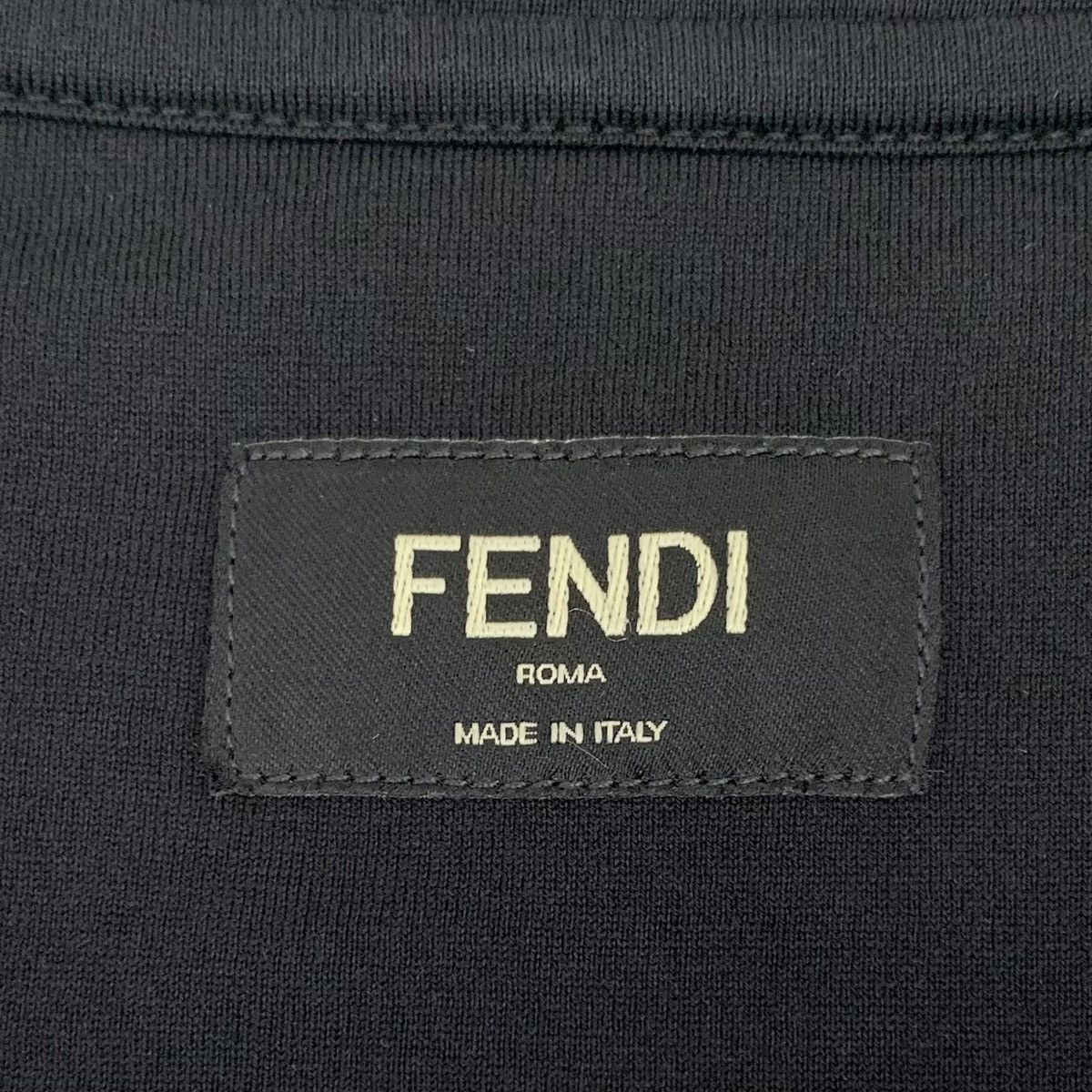 Fendi Fendi Black Classic Sequin Design Short Sleeve T-shirt K26WX Size XS / US 0-2 / IT 36-38 - 5 Thumbnail