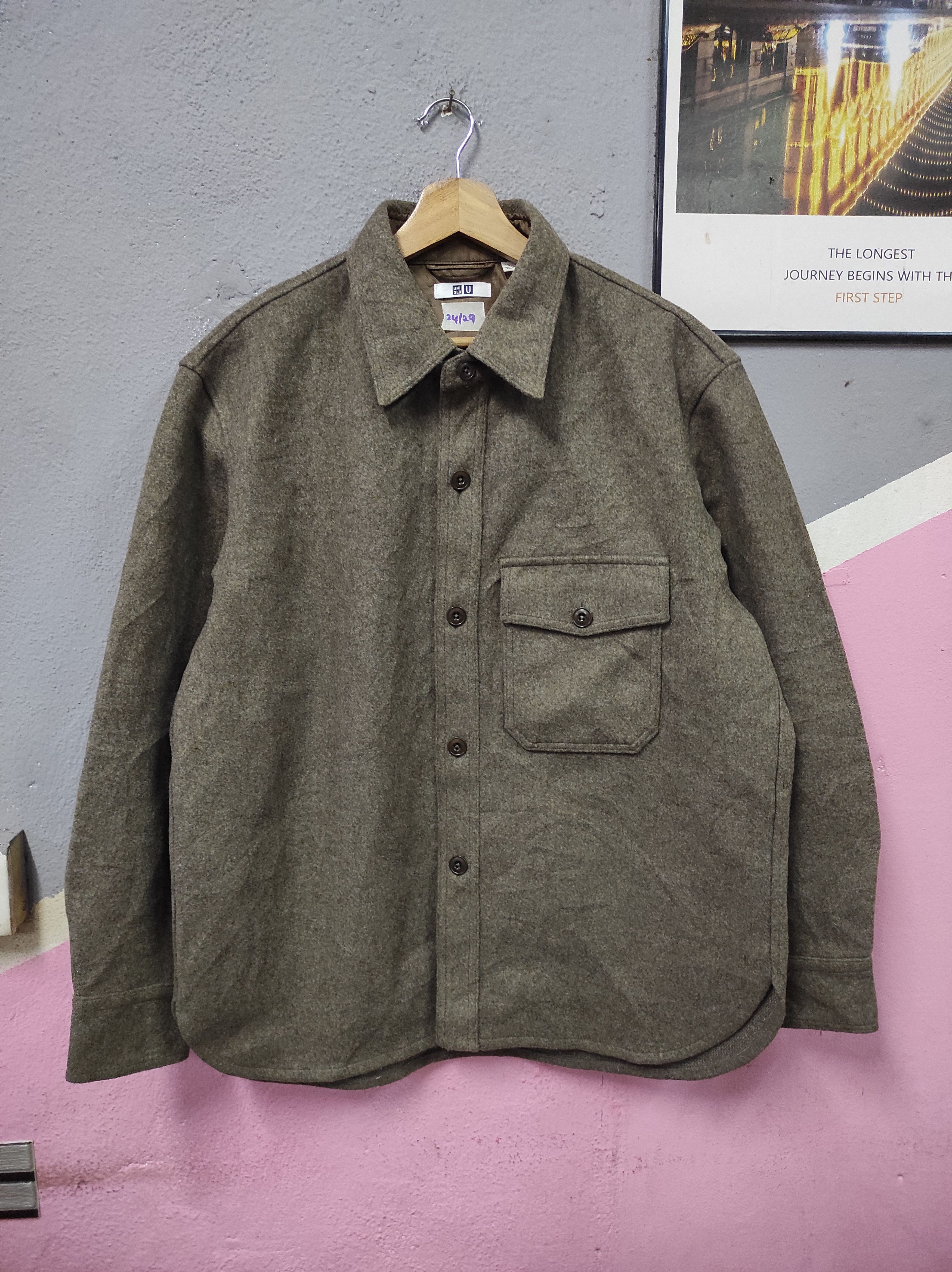 Lemaire × Uniqlo UNIQLO X LEMAIRE WOOL FLANNEL JACKET SWEATER Size US L / EU 52-54 / 3 - 1 Thumbnail