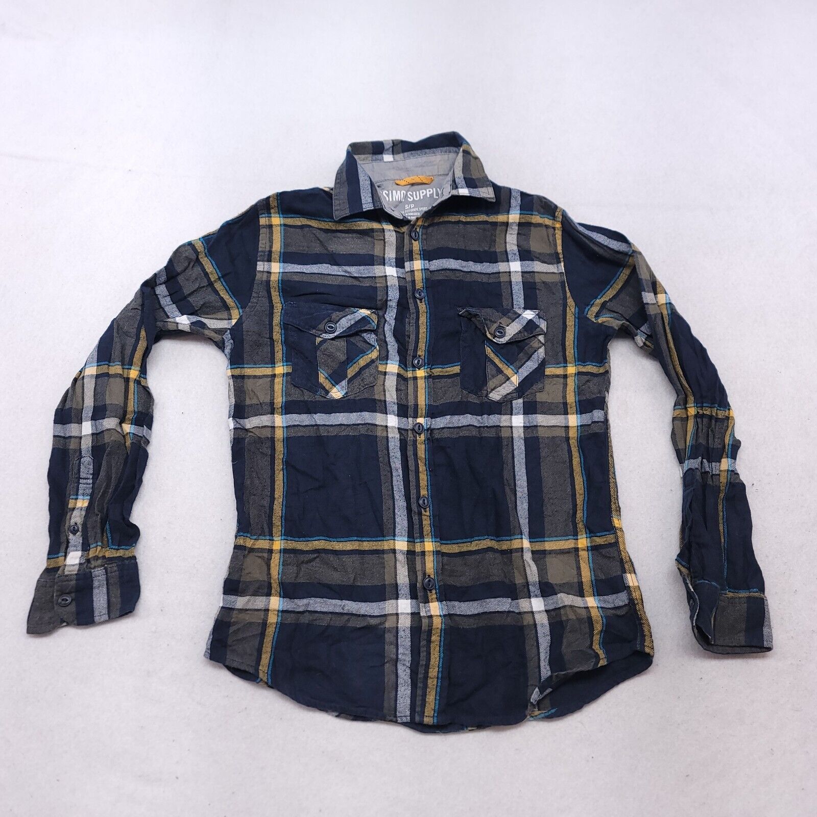 Mossimo Mossimo Madras Flannel Button Up Shirt Womens Size S Blue Size S / US 4 / IT 40 - 2 Thumbnail