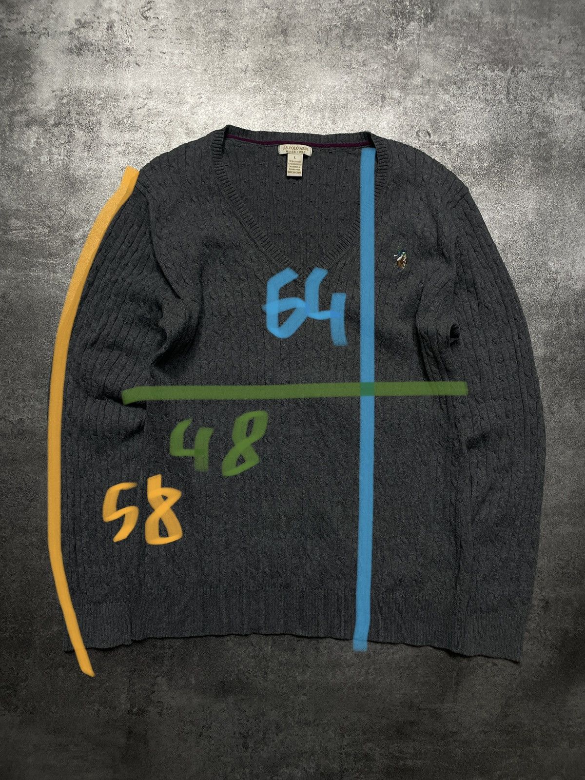 U.S. Polo Assn. Luxury🔥U. S. Polo Assn Sweater Braid Premium Size L / US 10 / IT 46 - 7 Thumbnail