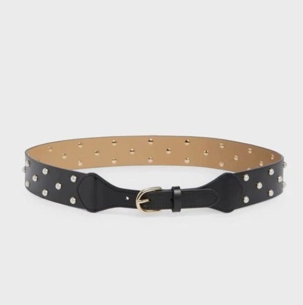 Kate Spade Kate Spade Faux Pearl Leather Belt Black ( S ) Size ONE SIZE - 1 Thumbnail
