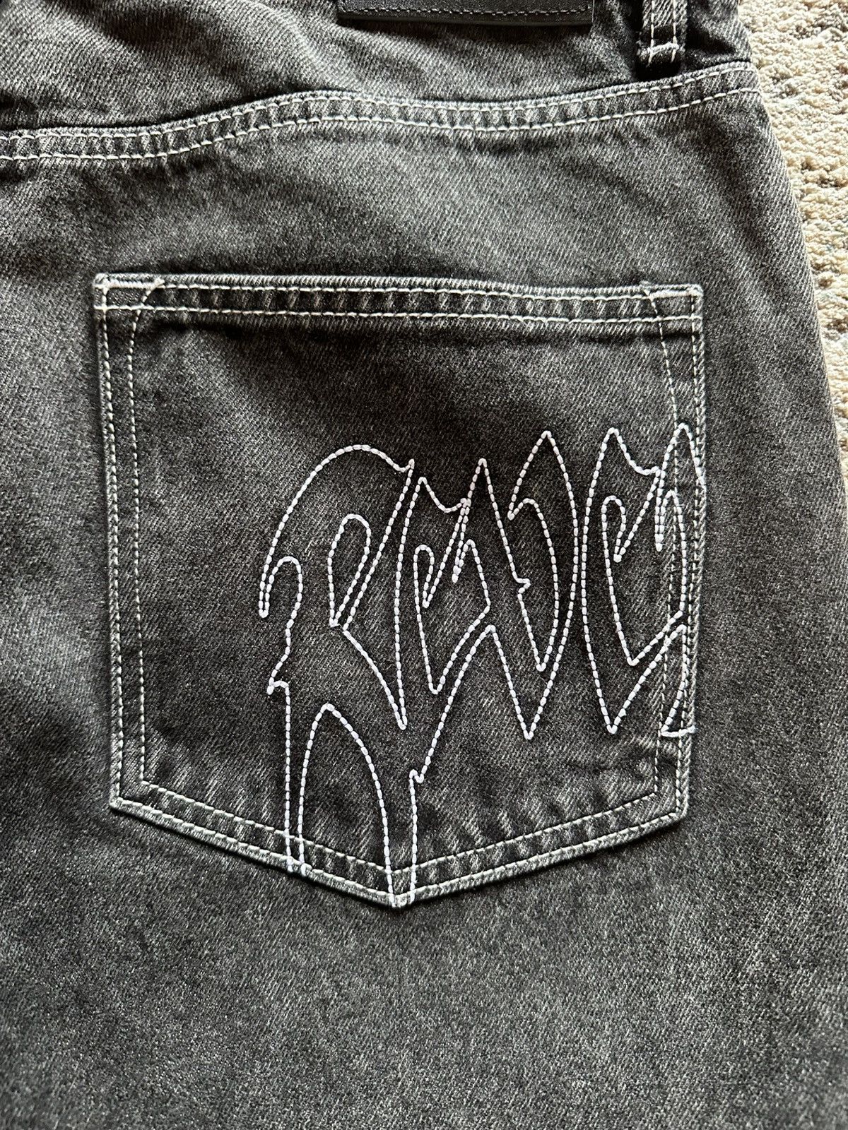 Revenge Revenge Cross Denim Black - 32 Size US 32 / EU 48 - 12 Thumbnail