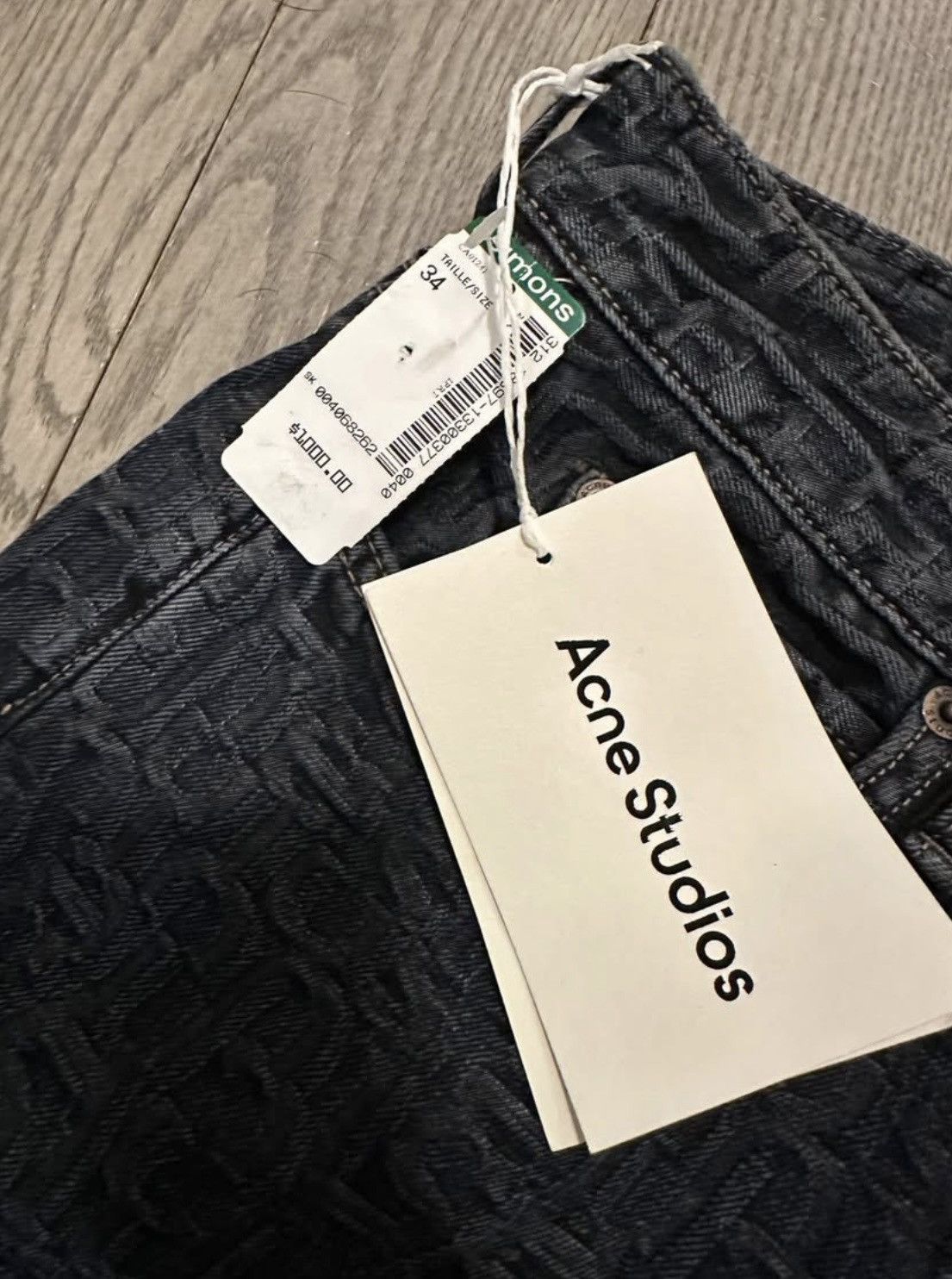Acne Studios Acne Studios Baggy 1981 Monogram Blue Jean Size 34 (EU50) Size US 34 / EU 50 - 5 Thumbnail