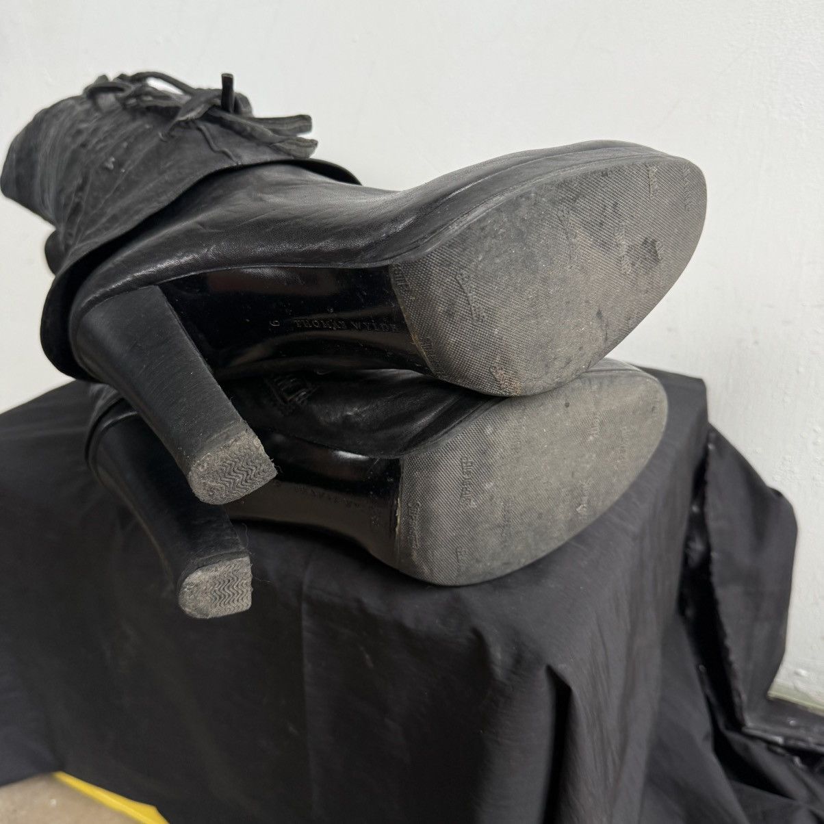 Thomas Wylde Thomas Whylde Black Leather Knee High Ankle Boots Size US 9 / IT 39 - 7 Thumbnail