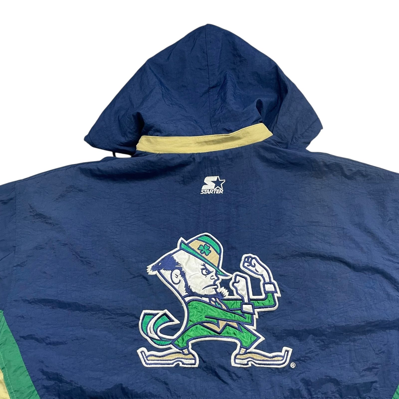 NCAA VTG 90s NOTRE DAME FIGHTING IRISH STARTER PUFFER JACKET Size US L / EU 52-54 / 3 - 3 Thumbnail