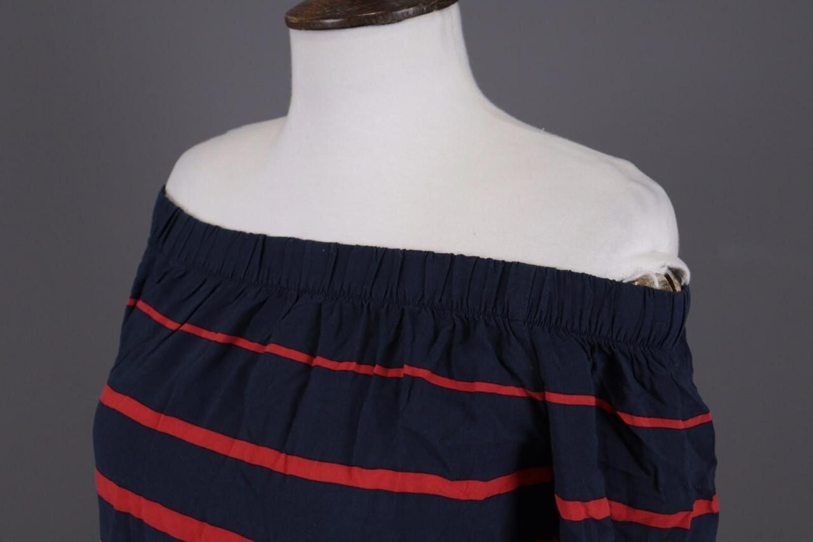 Designer Emily Van Den Bergh Black Striped Blouse Shirt Sz 36 / S Size M / US 6-8 / IT 42-44 - 7 Thumbnail