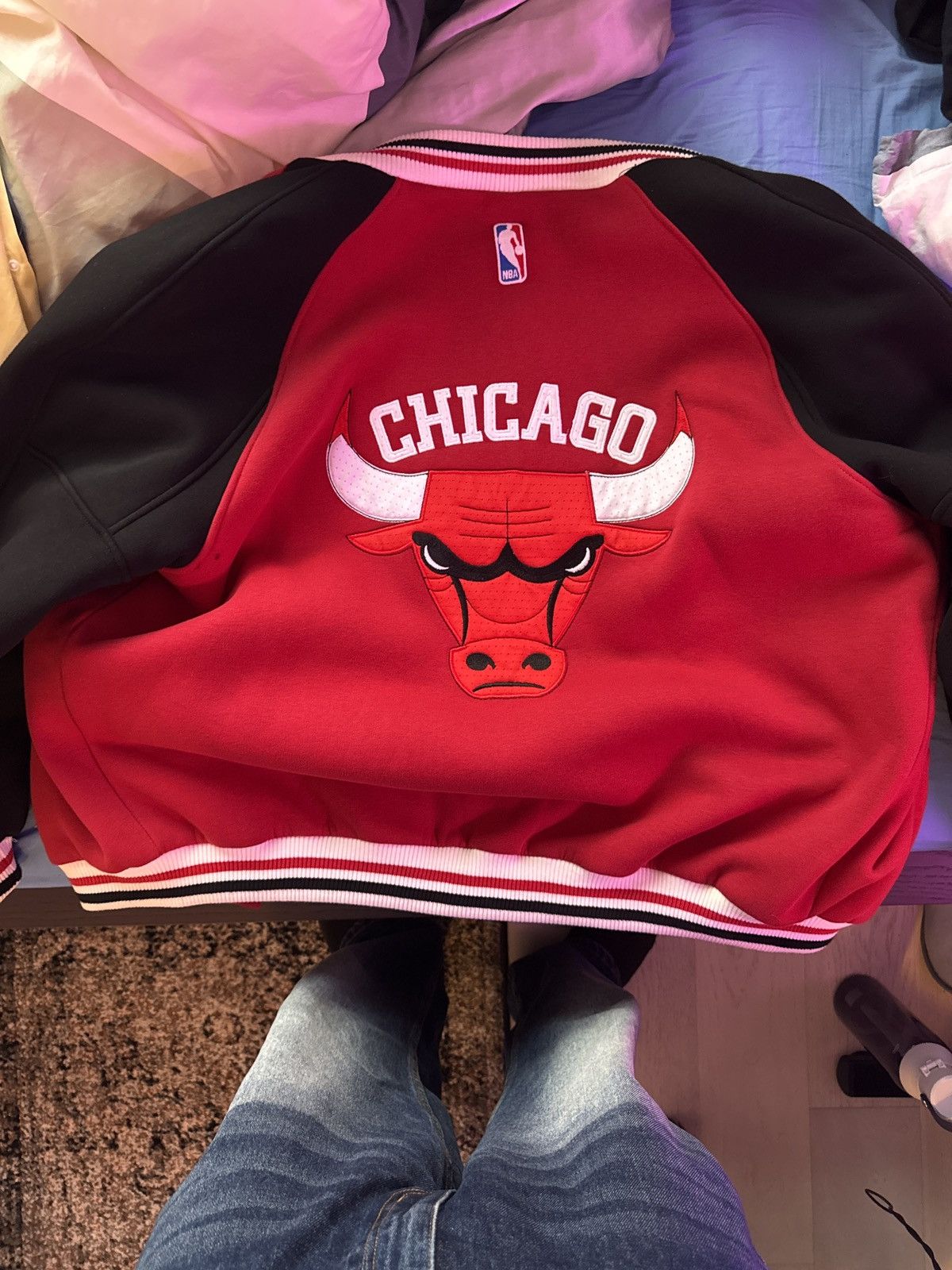 NBA Chicago Bulls Bomber Jacket Size US XL / EU 56 / 4 - 1 Thumbnail