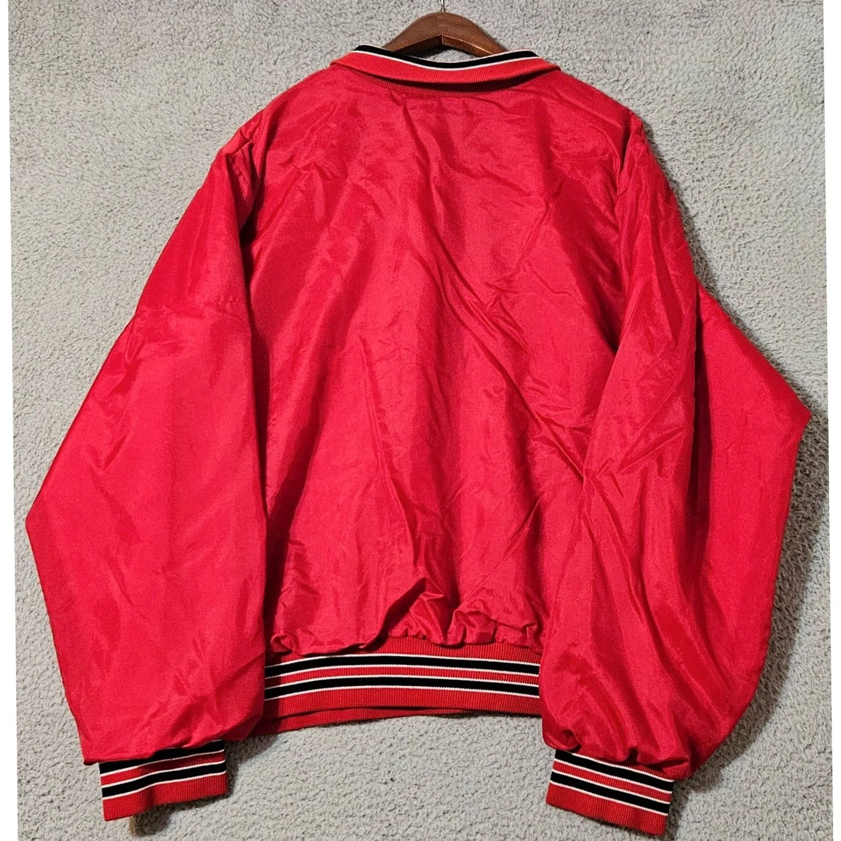 Vintage VINTAGE Rennoc Nylon Lined 1/2 Zip Jacket Red XL Mens Made in USA Size US XL / EU 56 / 4 - 2 Thumbnail