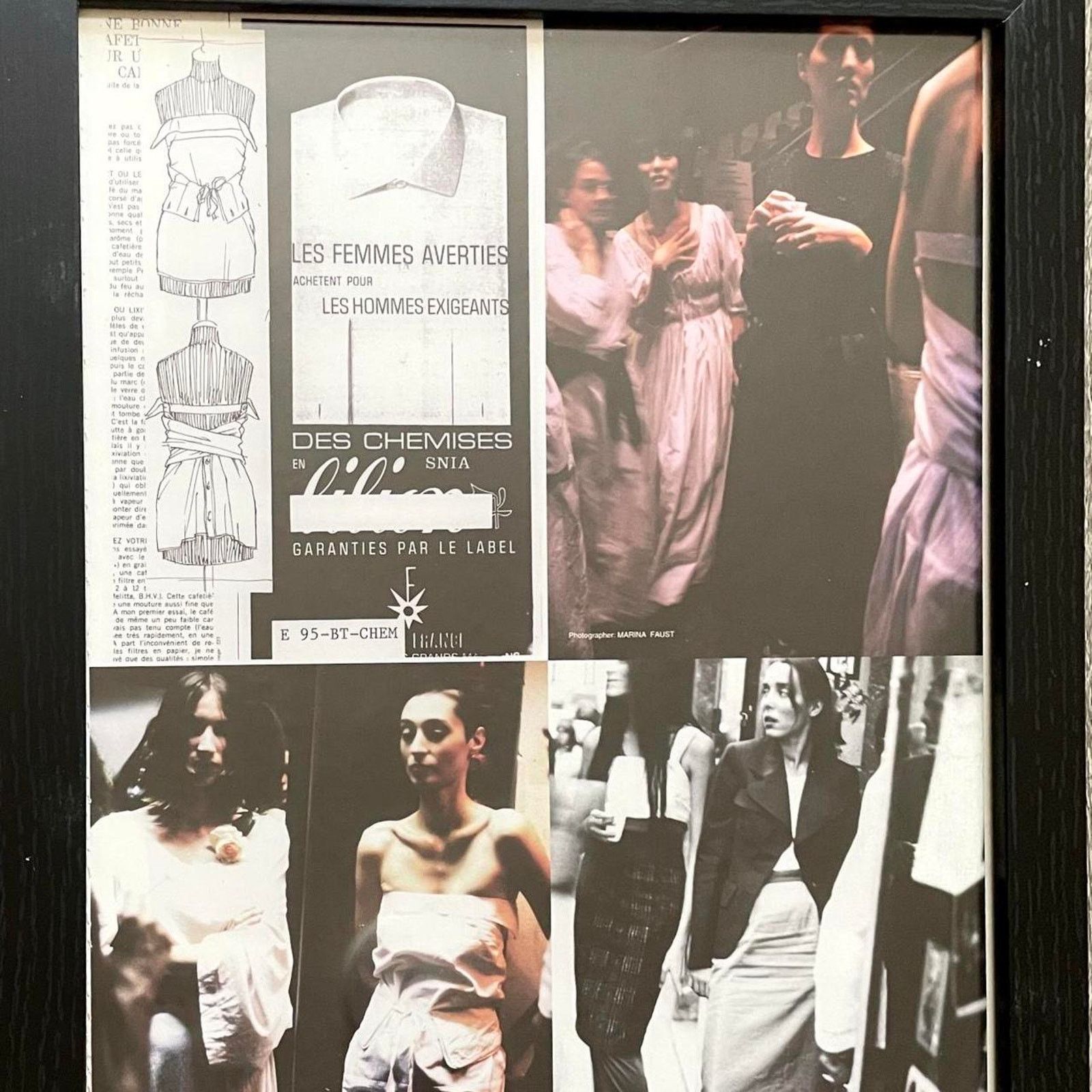 Maison Margiela × Vintage Maison Martin Margiela Archive Fashion framed poster 9x12 Size ONE SIZE - 2 Thumbnail