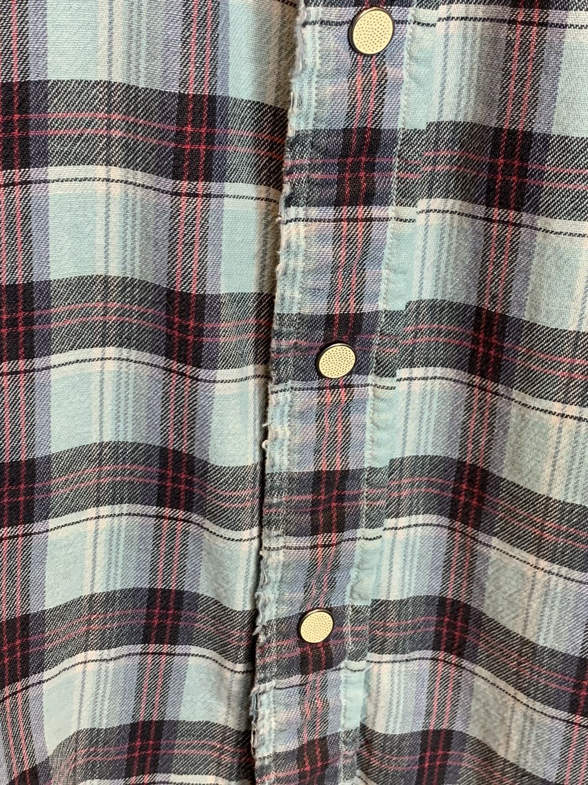 RRL Ralph Lauren RARE* RRL Ralph Lauren Plaid Distressed Western Button Shirt Size US M / EU 48-50 / 2 - 7 Thumbnail