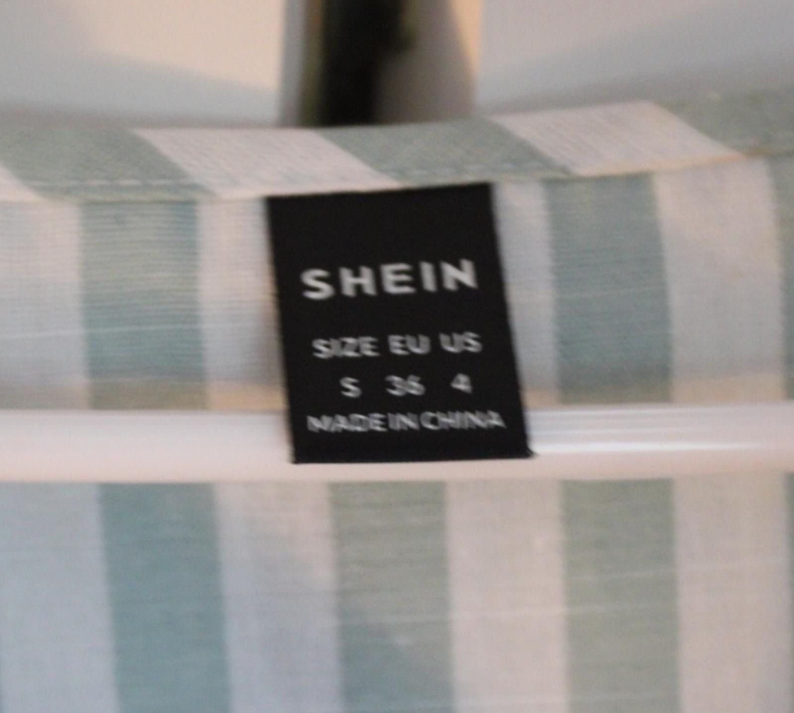 Shein SHEIN Women's Mint Striped Ruffle Cropped Blouse Sz Small Size S / US 4 / IT 40 - 5 Thumbnail