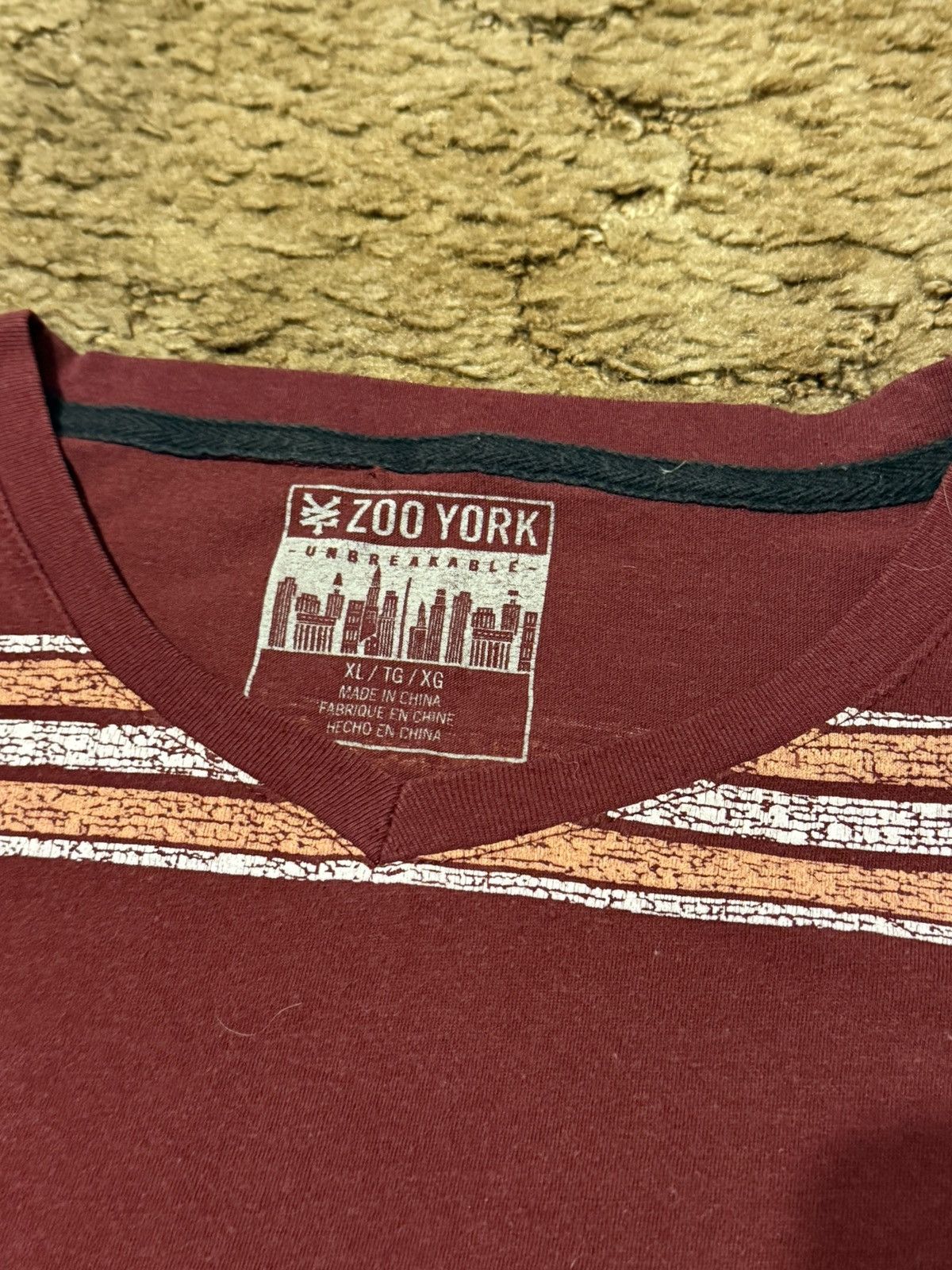 Zoo York Y2K Zoo York Small Logo Striped Skater T-Shirt XLarge Size US XL / EU 56 / 4 - 3 Thumbnail