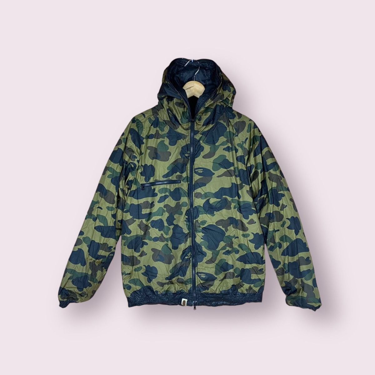 1st Camo Reversible Down Hoodie Jacket