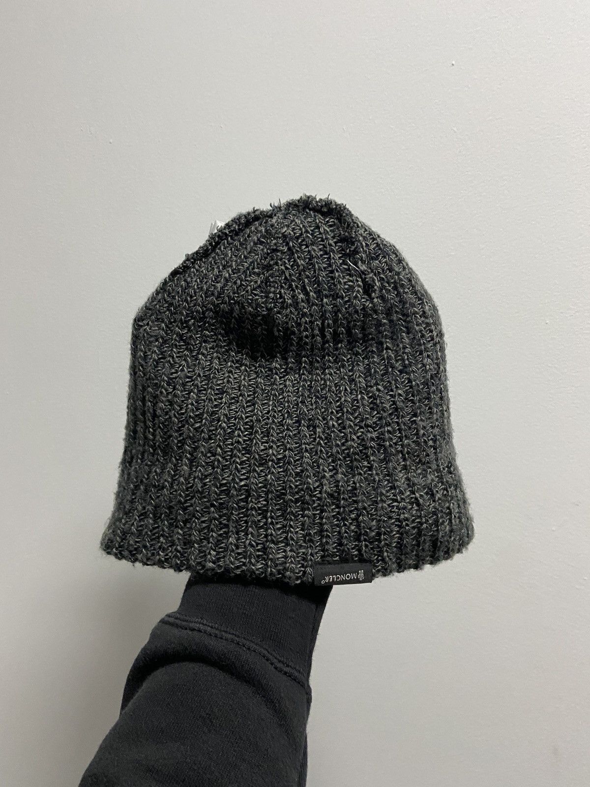 Moncler × Vintage Moncler knitted beanie hat logo vintage Size ONE SIZE - 4 Thumbnail