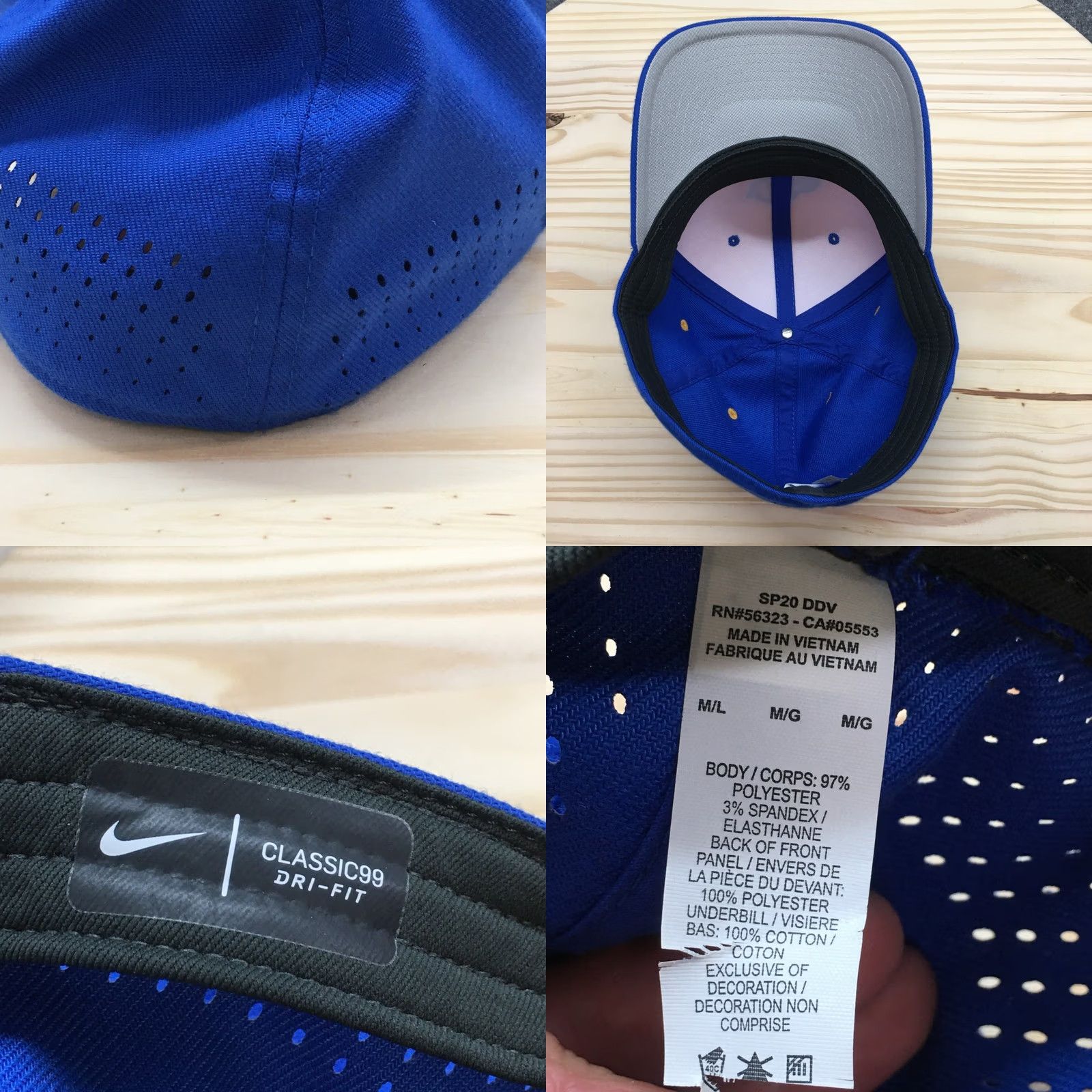 Nike Nike St Michael Albertville Knights Baseball Cap Blue Yellow Dri-Fit Fitted Size ONE SIZE - 8 Thumbnail