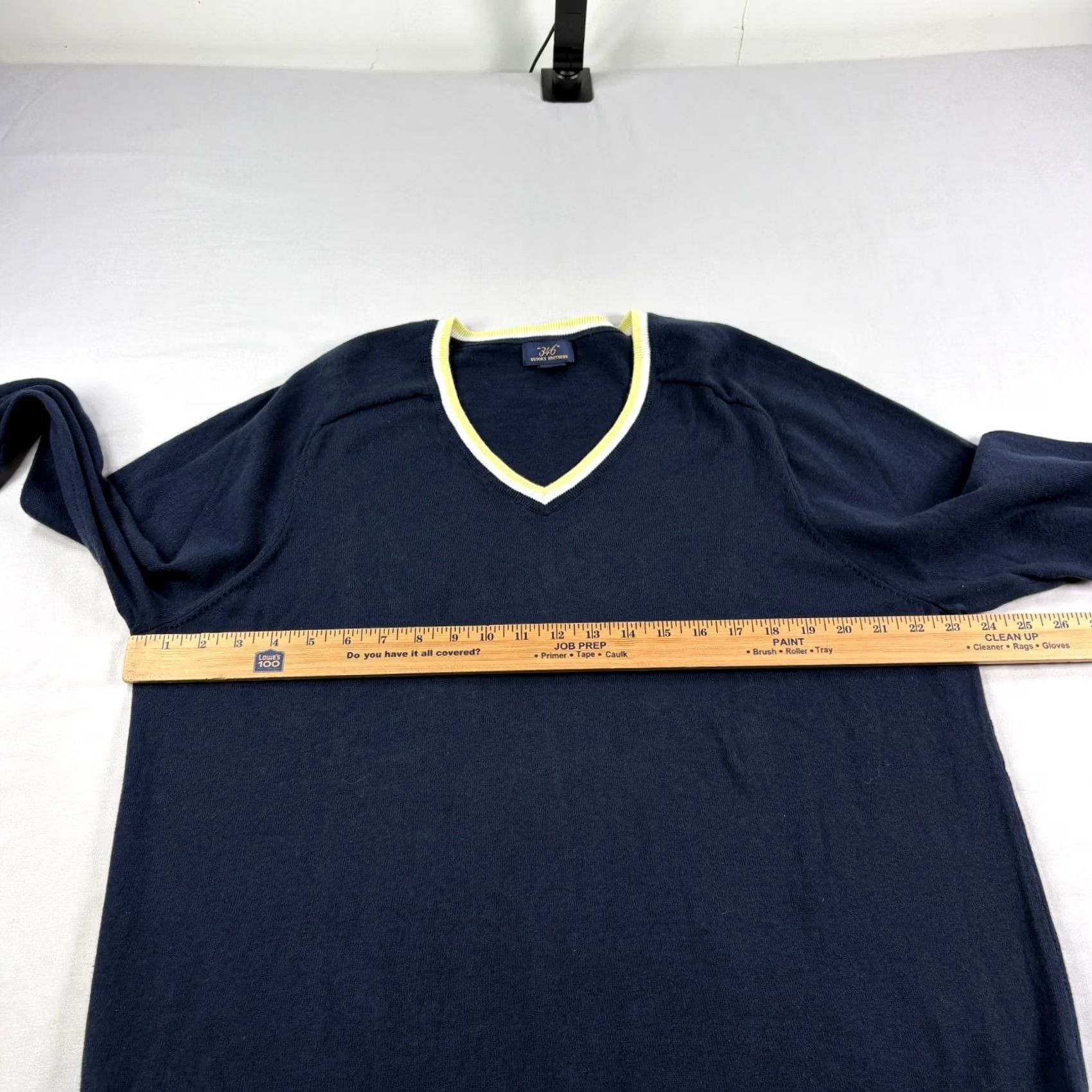 Brooks Brothers Brooks Brothers Sweater Mens XL Blue Tennis V-Neck Stretch Preppy Pullover Buffer Size US XL / EU 56 / 4 - 3 Thumbnail