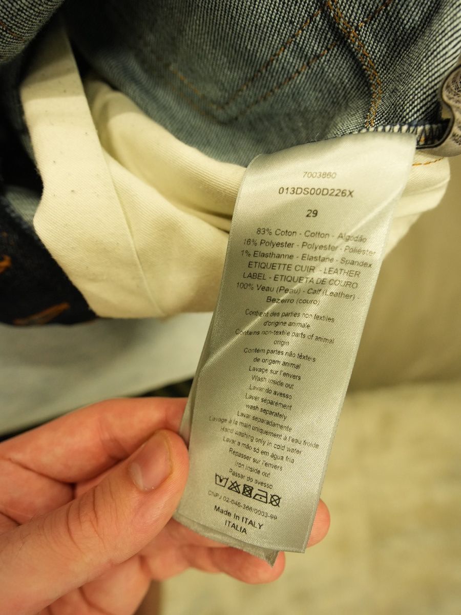 Dior Dior Oblique Raw Denim Jeans Size US 29 - 18 Thumbnail