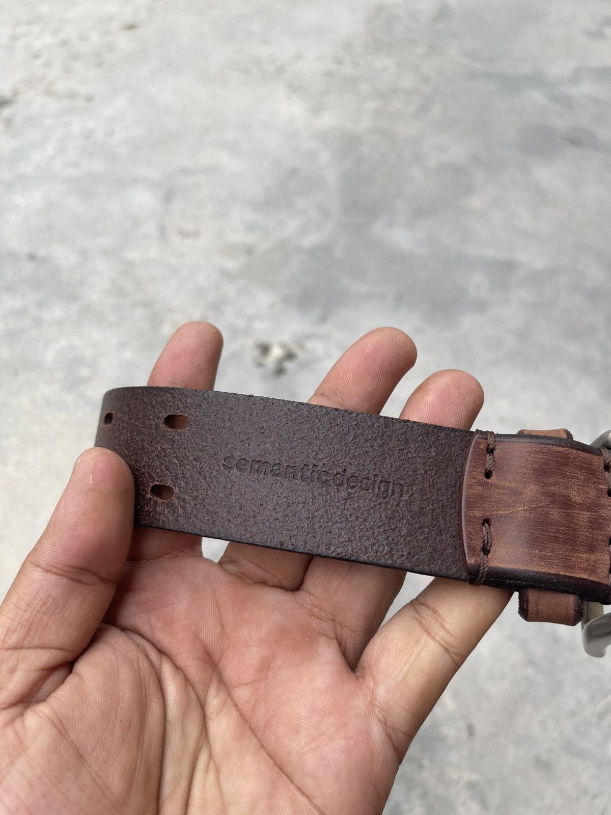 semanticdesign Semantic Design Leather Belt x Roen x In The Attic W35-36 Size 36 - 4 Thumbnail