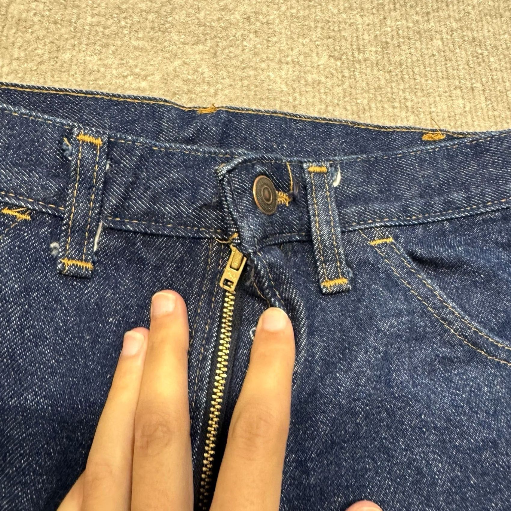 Vintage VINTAGE Montgomery Ward Jeans Men 32x30 Bootcut Denim Blue USA Made Dark Size US 32 / EU 48 - 3 Thumbnail