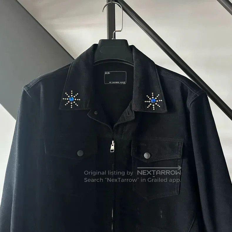 Number (N)ine n(n) BY NUMBER (N)INE Velvet Stud Jacket. Size US L / EU 52-54 / 3 - 4 Thumbnail