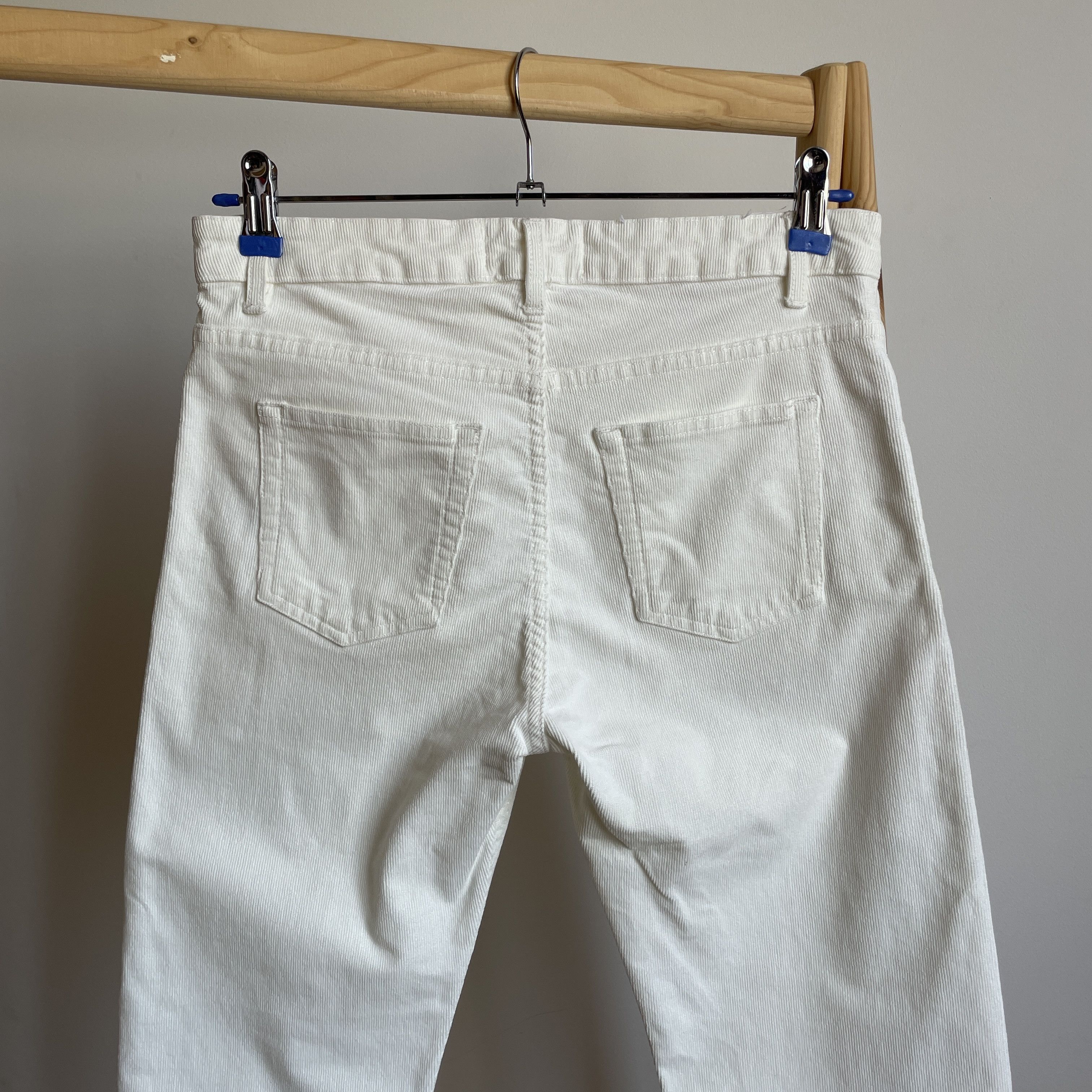Acne Studios Acne Studios Pop Corduroy Womens White Pants Size 34 Size 34" / US 12 / IT 48 - 4 Thumbnail