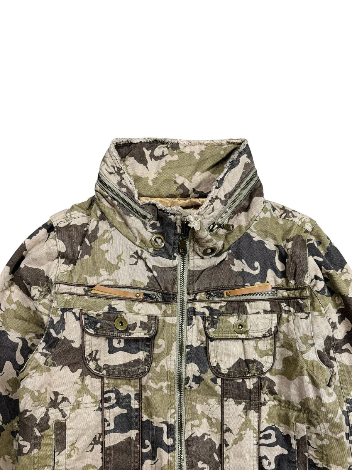 GOA 2000s Fourseason Apocaypse Transformable Tribal Camo Jacket Size US M / EU 48-50 / 2 - 6 Thumbnail