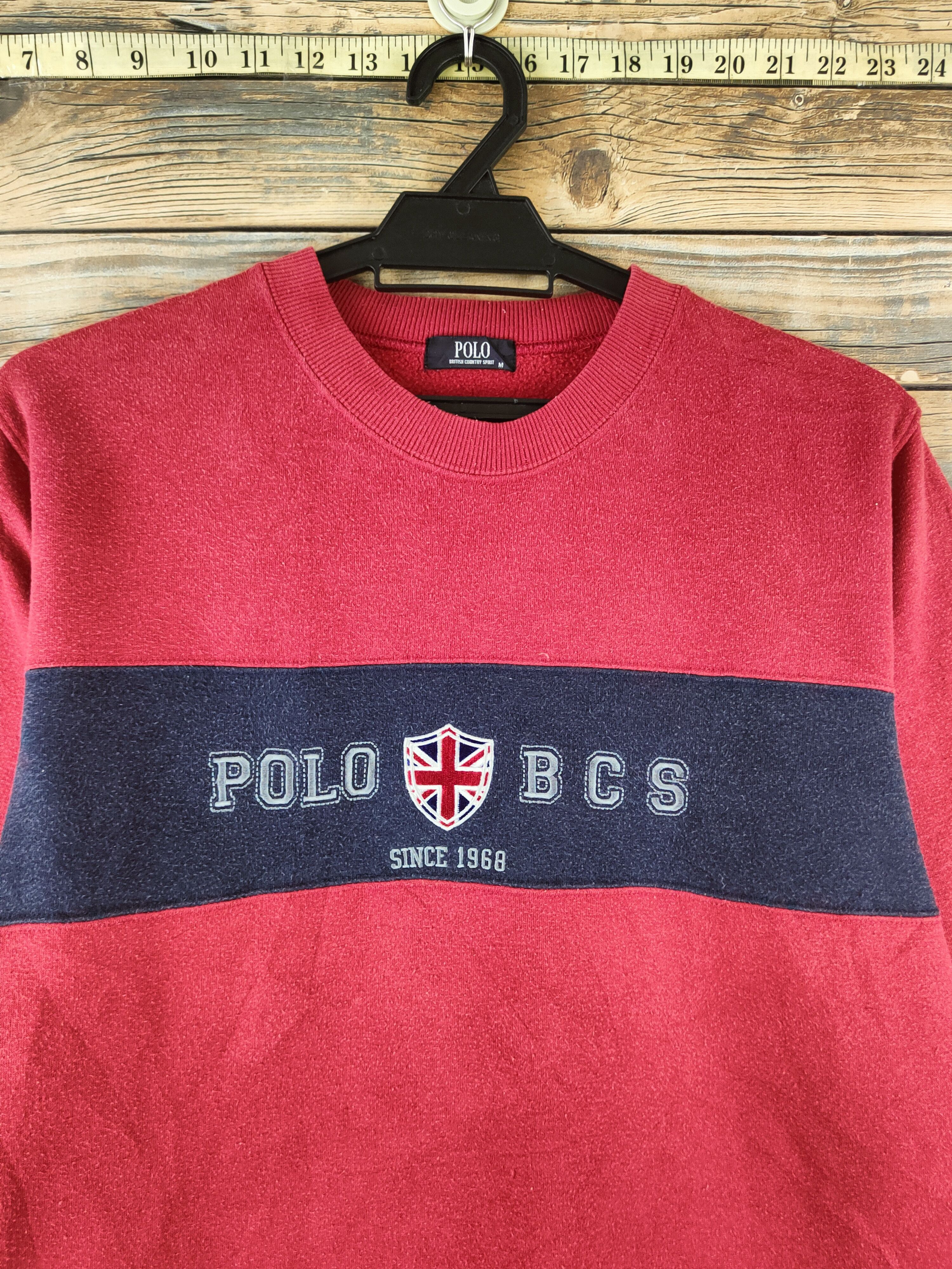 Japanese Brand Vintage Faded Polo Red Sweatshirts Size US M / EU 48-50 / 2 - 2 Thumbnail