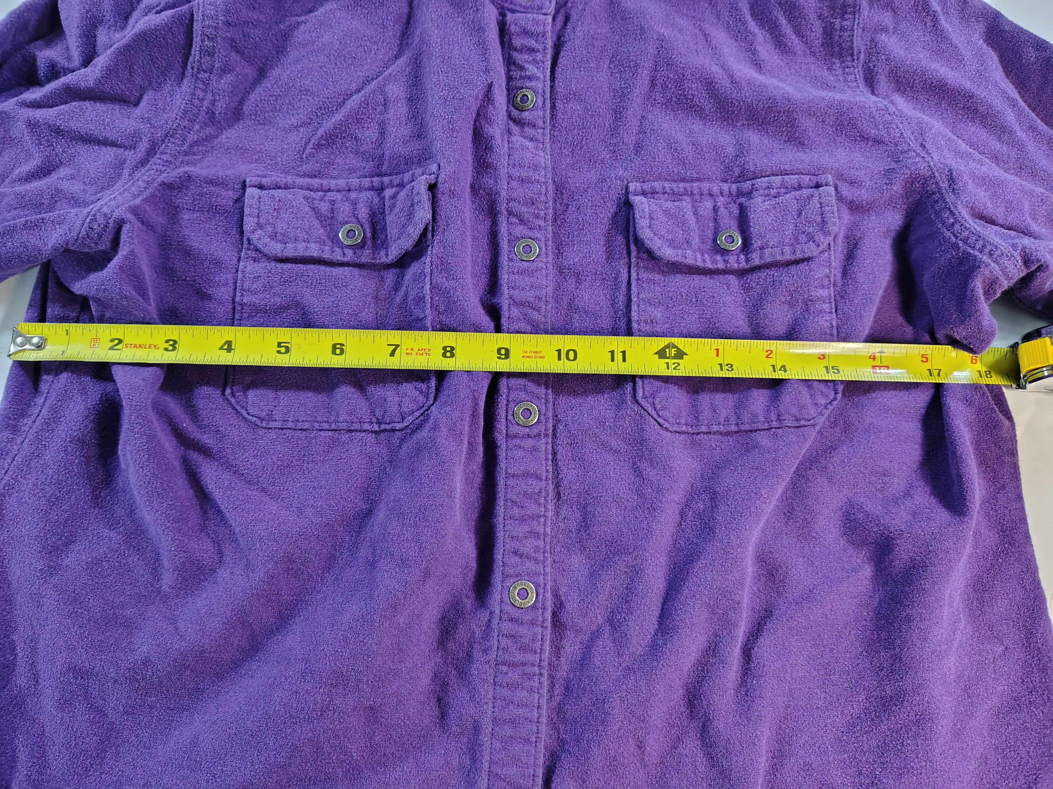 Woolrich Woolen Mills Women's Vintage Long Sleeve Purple Woolrich Button-Up Shirt Size L / US 10 / IT 46 - 10 Thumbnail