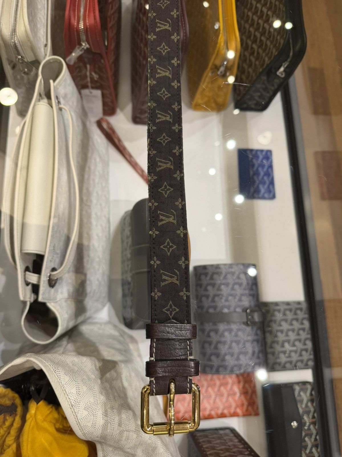Louis Vuitton Louis Vuitton Canvas Leather Monogram Belt - Brown Size 32 - 6 Thumbnail